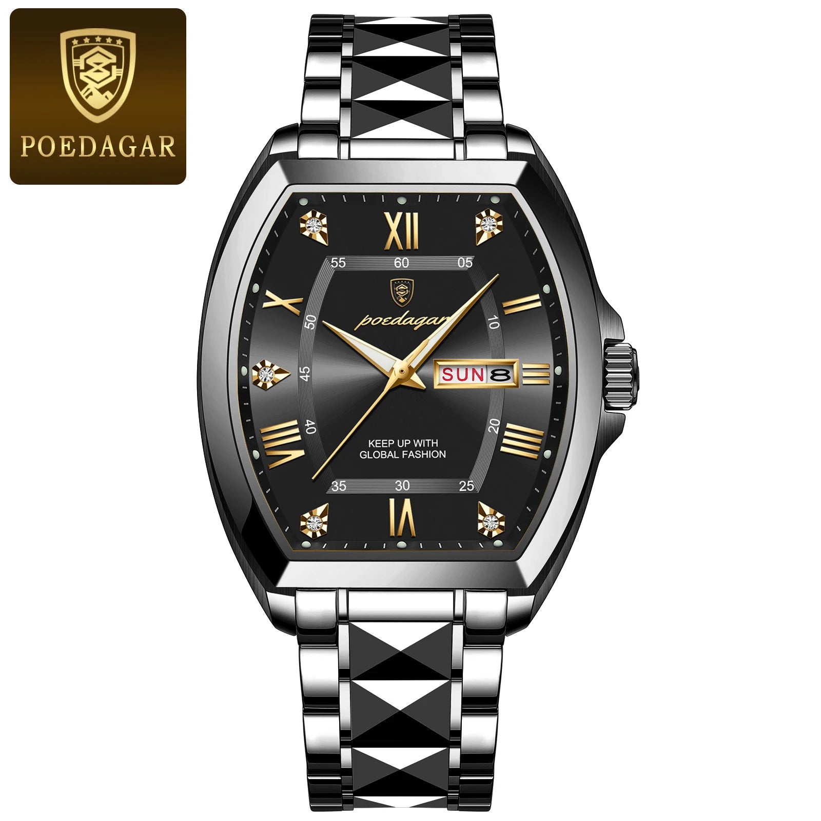 Ox-Roman Luxury Watch Steel SILVER Brand Watch