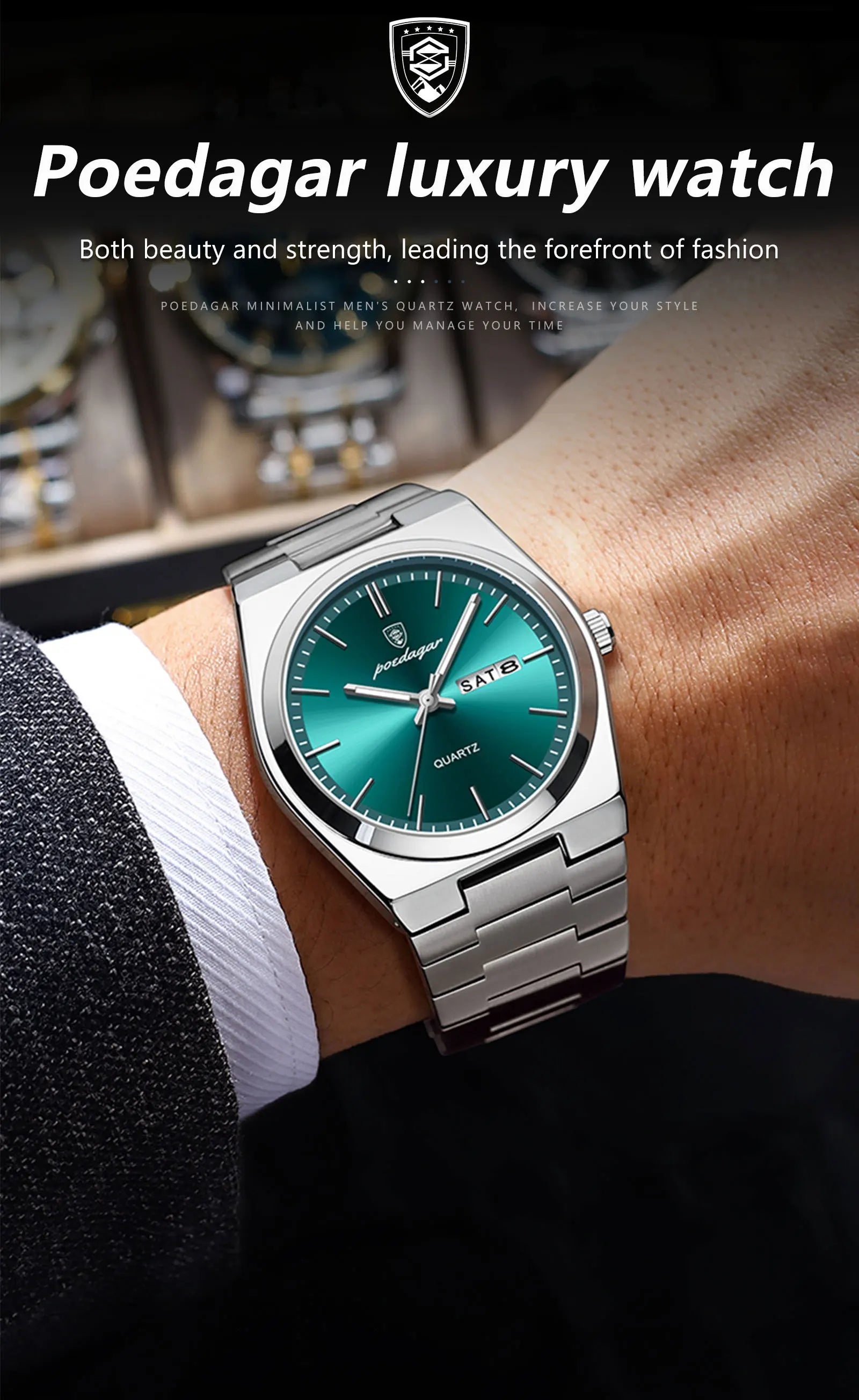 S-Steel Watch Luxo SILVER Brand Watch