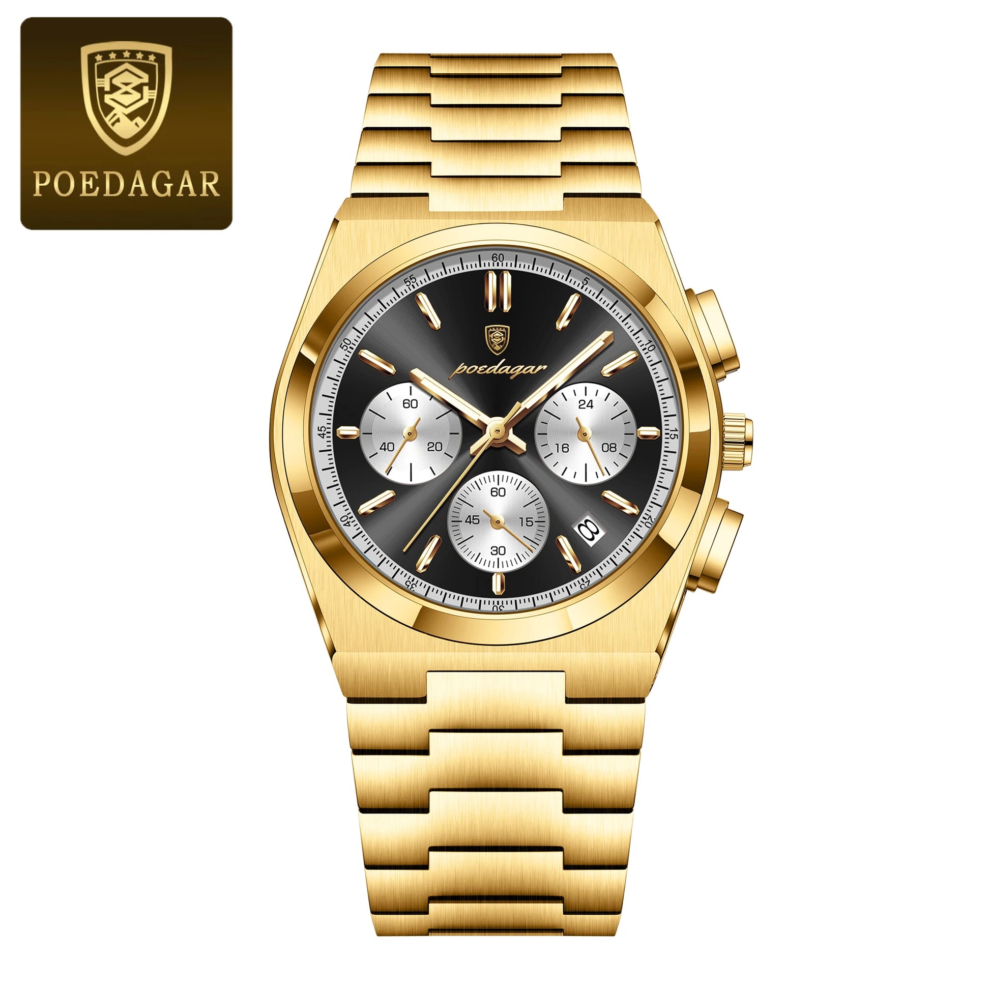 3-Globe Luxury Watch SILVER Brand Watch