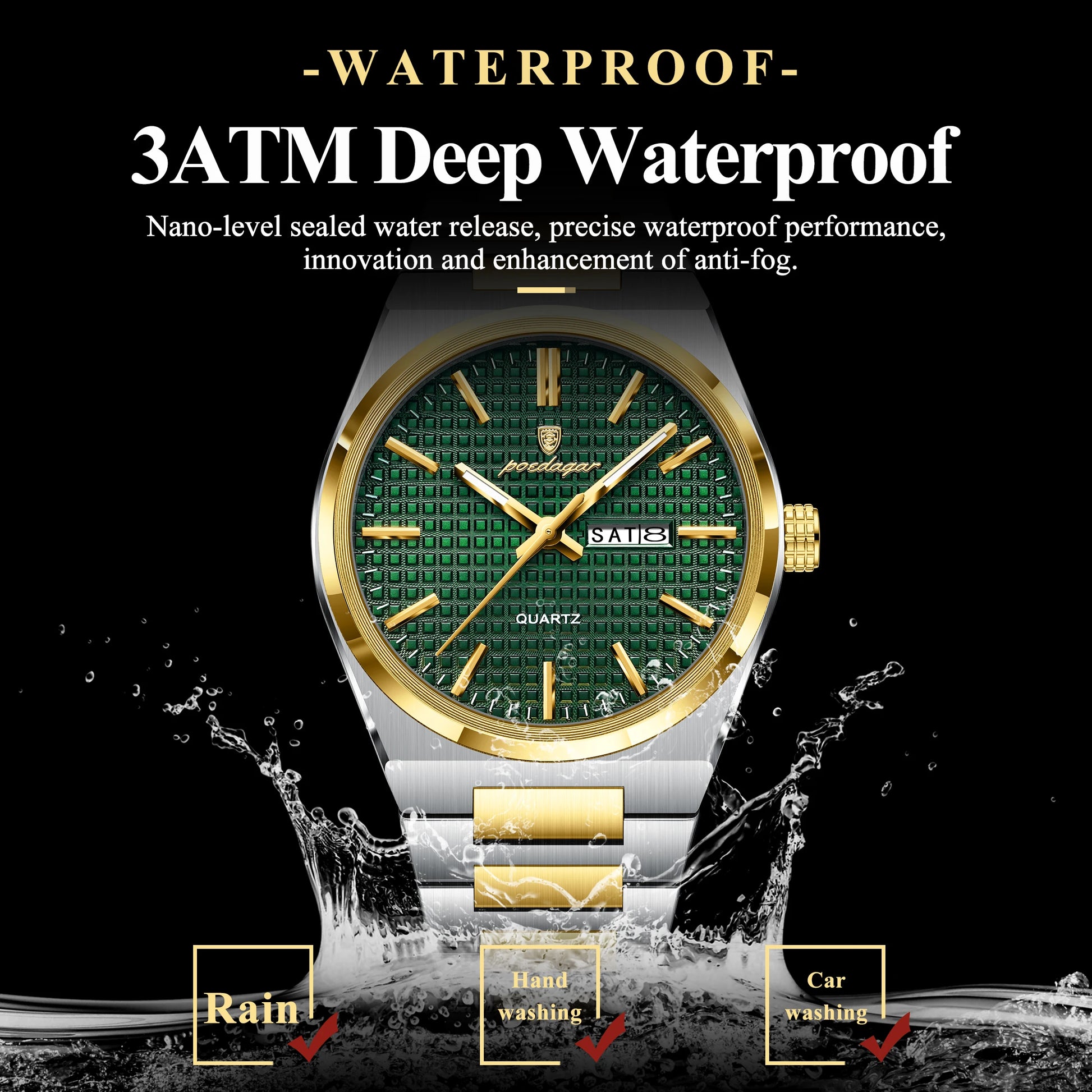 S-Art Luxury Men Watch SILVER Brand Watch