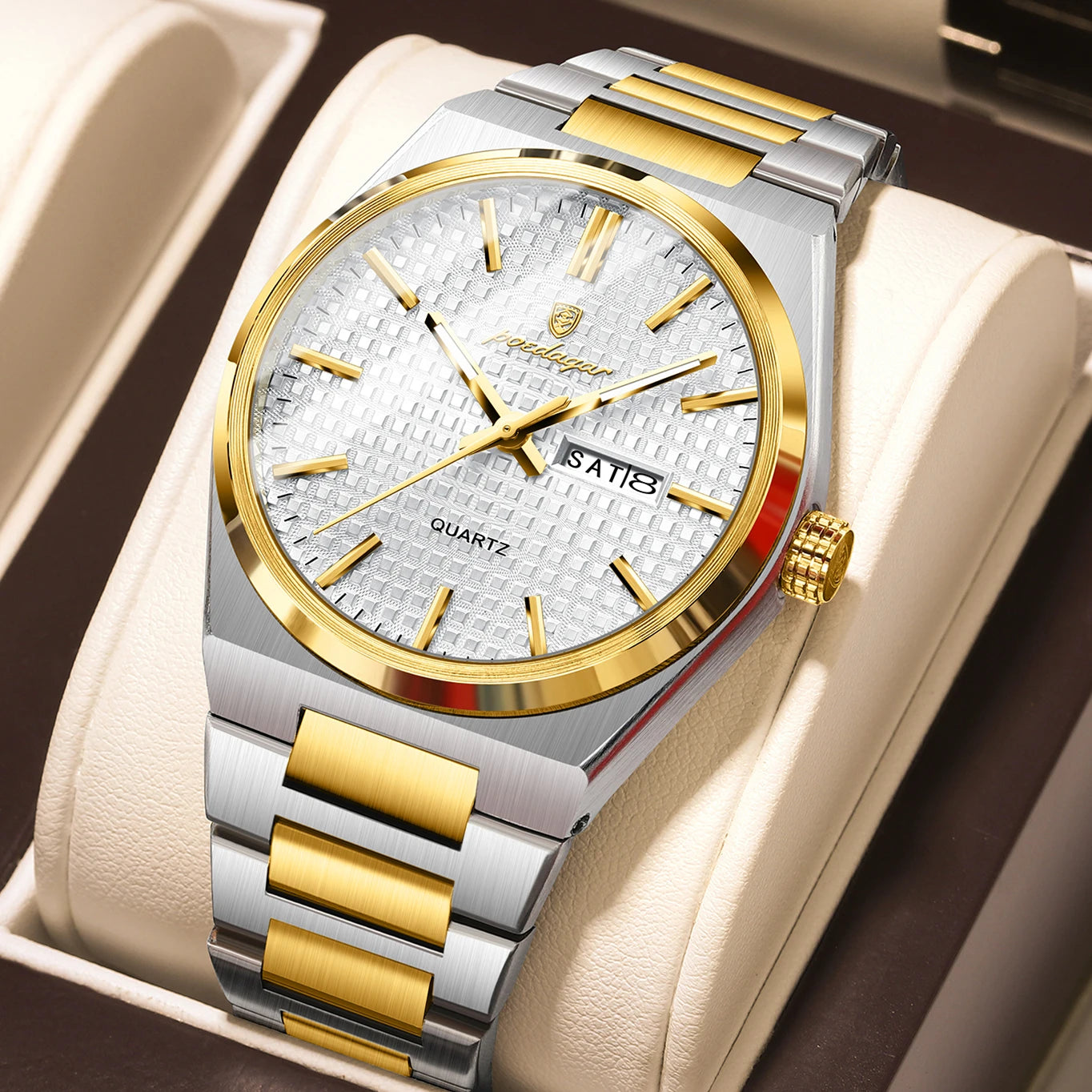 S-Art Luxury Men Watch SILVER Brand Watch