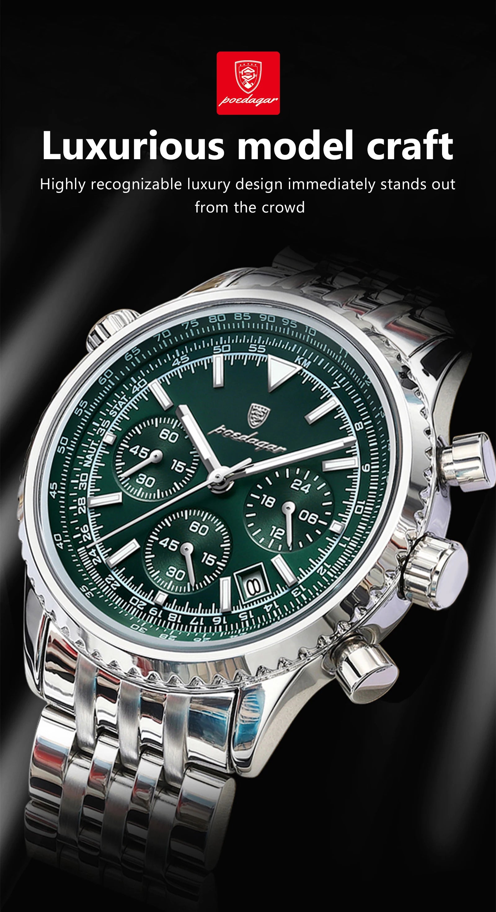 Dagar Watch Luxury SILVER Brand Watch