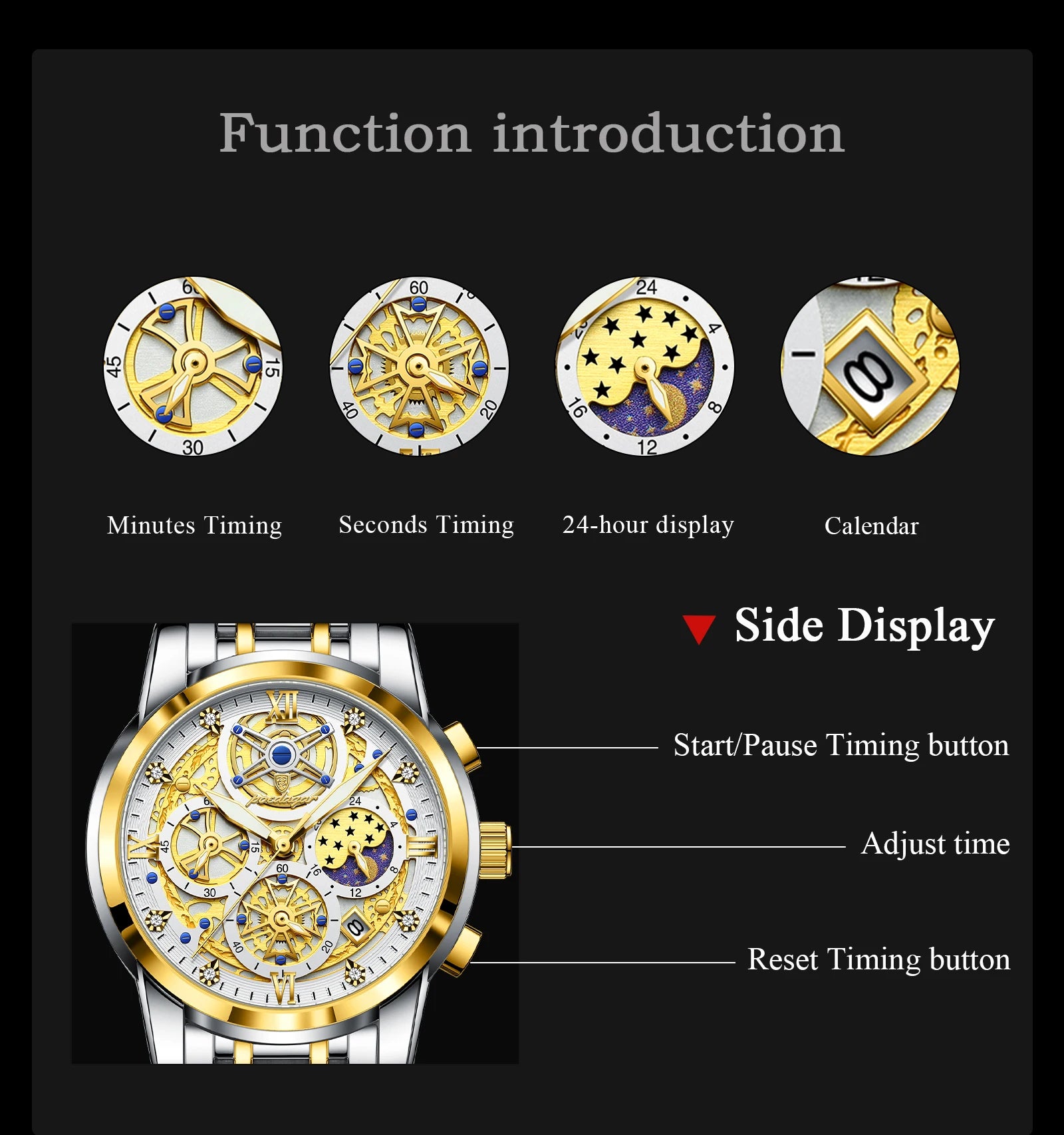 S-Stamine Luxury Watch SILVER Brand Watch