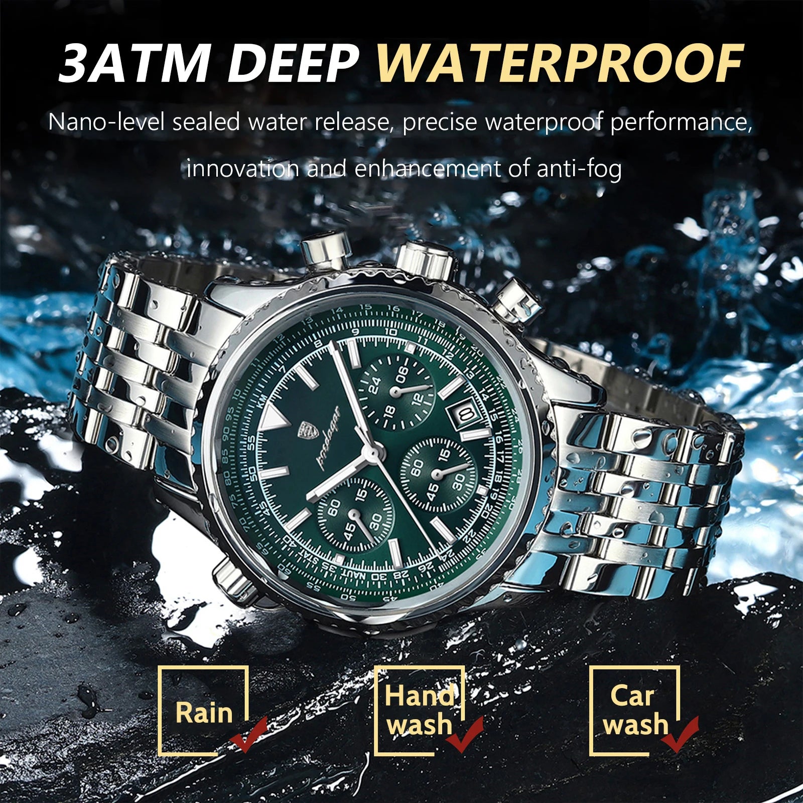 Dagar Watch Luxury SILVER Brand Watch