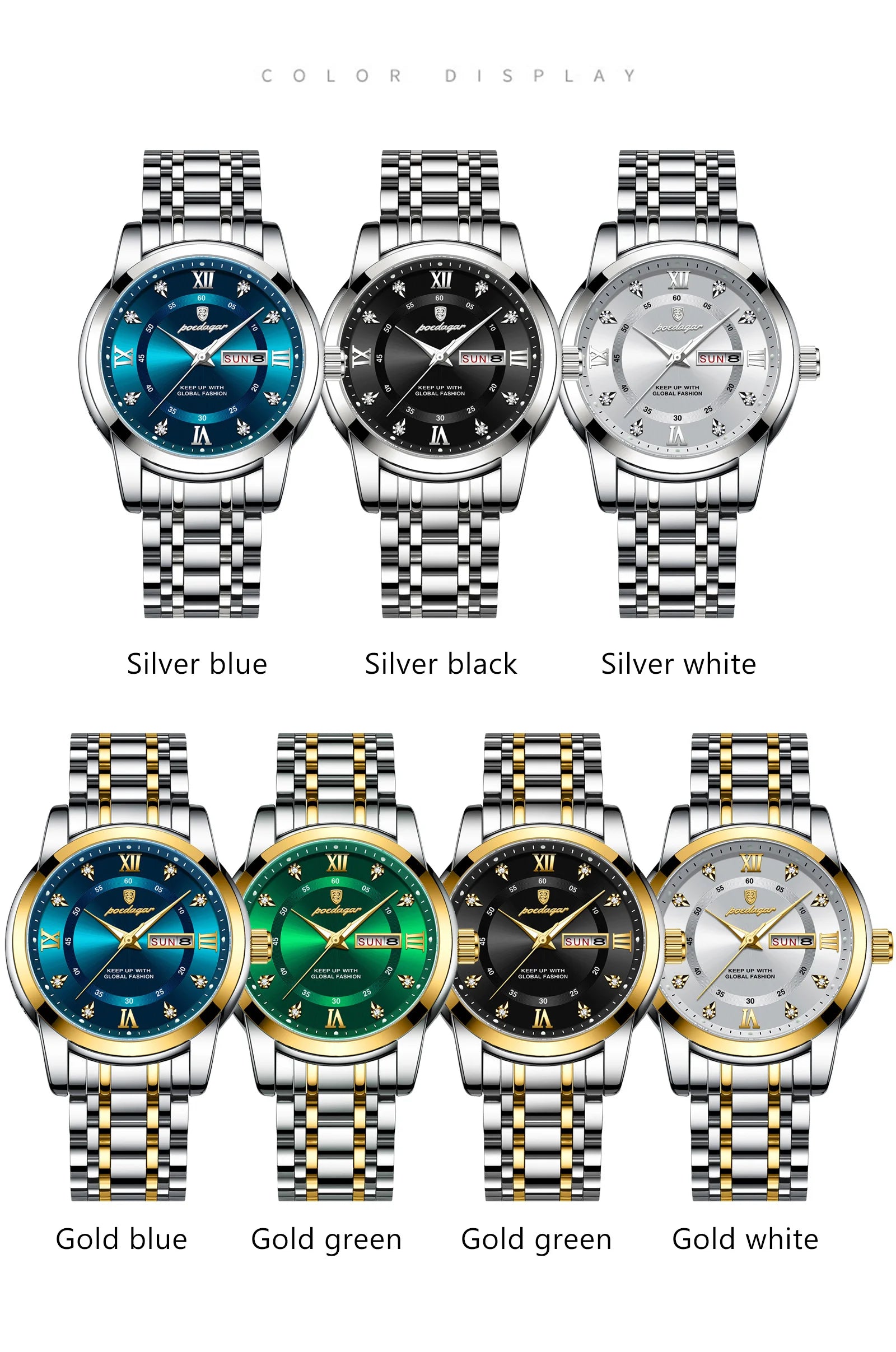 S-Luxury Watch Stainless Steel SILVER Brand Watch