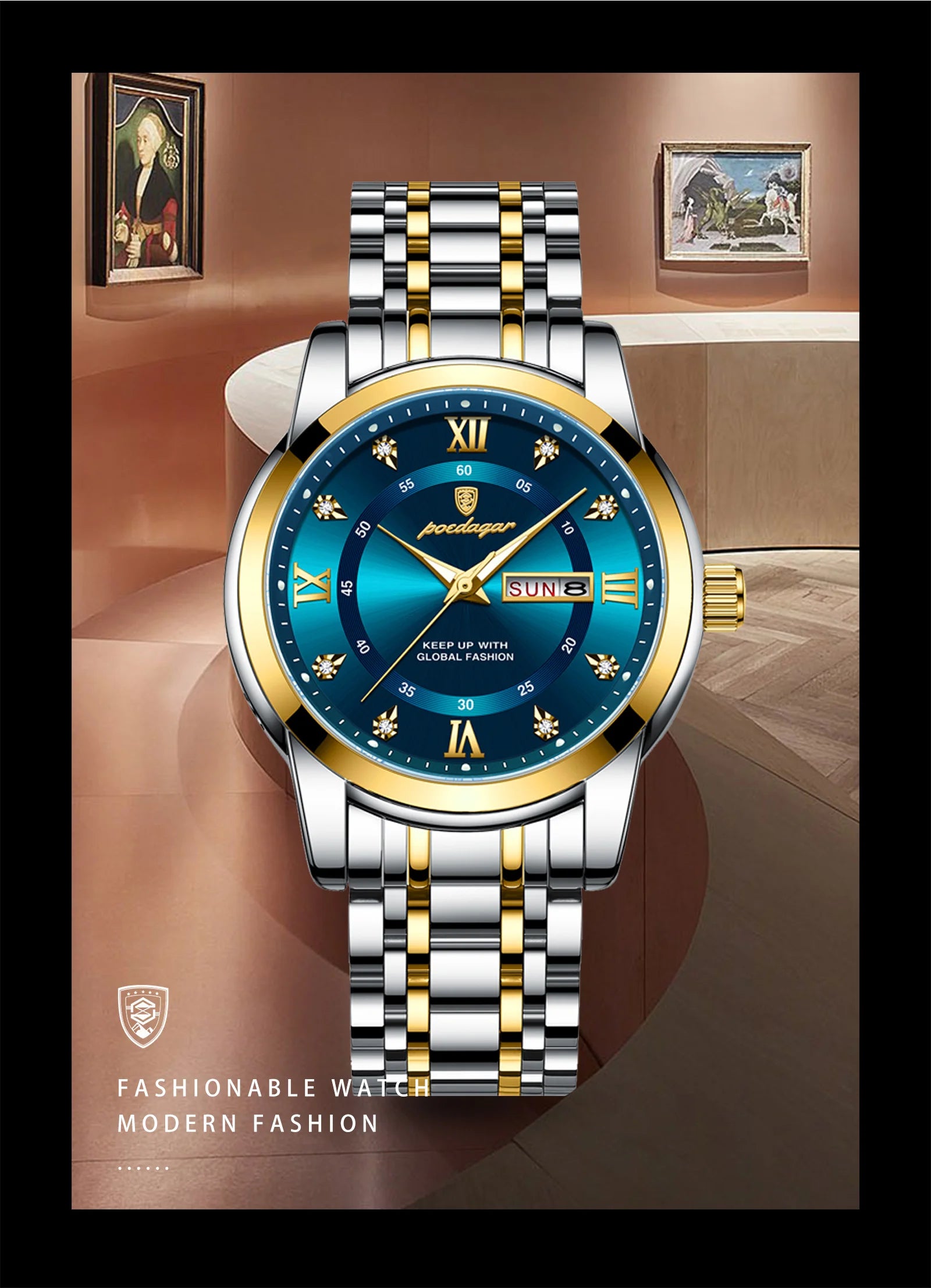 S-Luxury Watch Stainless Steel SILVER Brand Watch