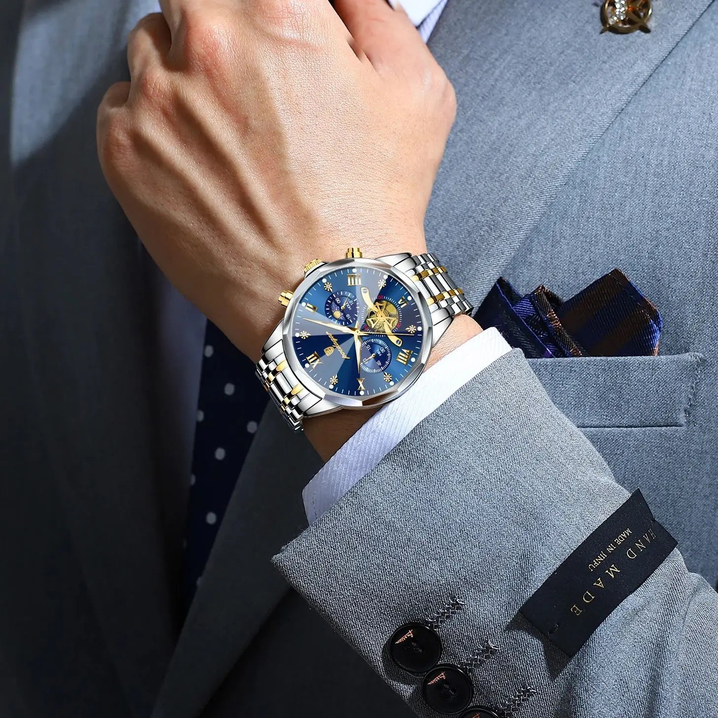 S-Legitimus Luxury Men Watch SILVER Brand Watch