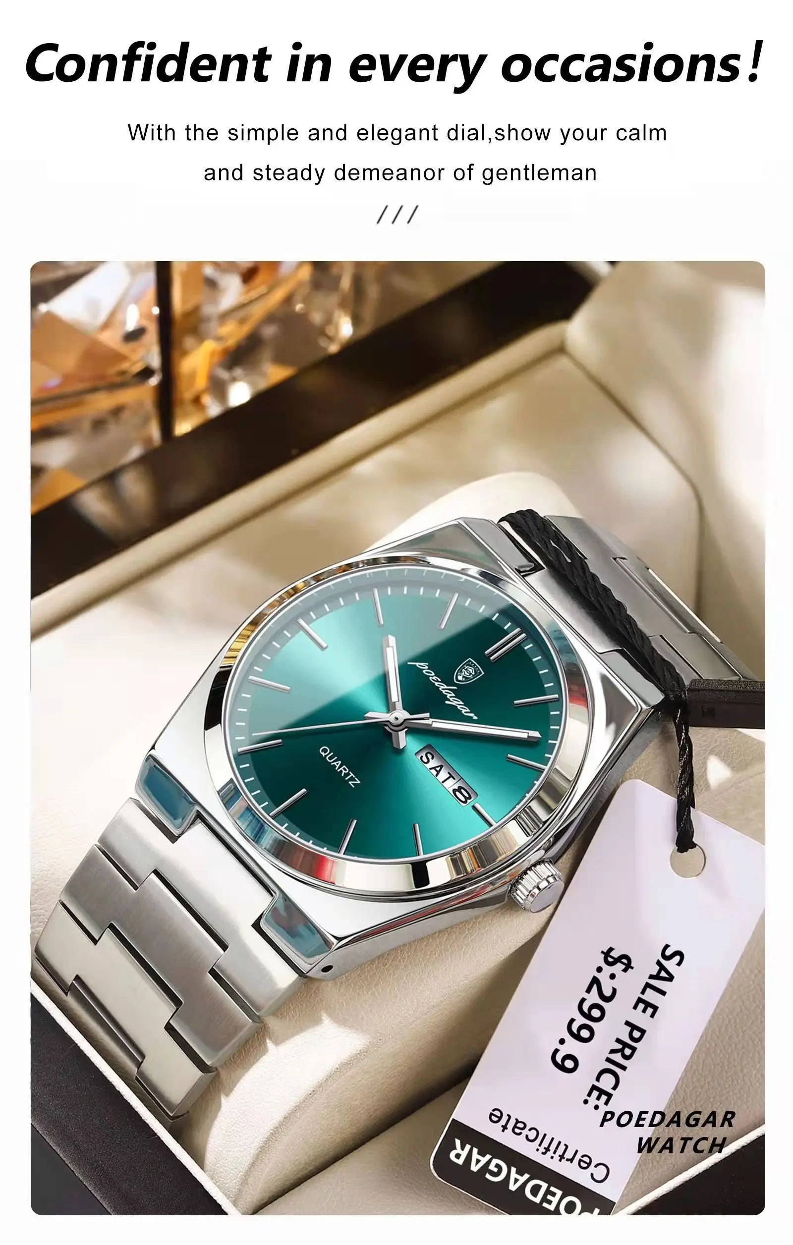 S-Steel Watch Luxo SILVER Brand Watch