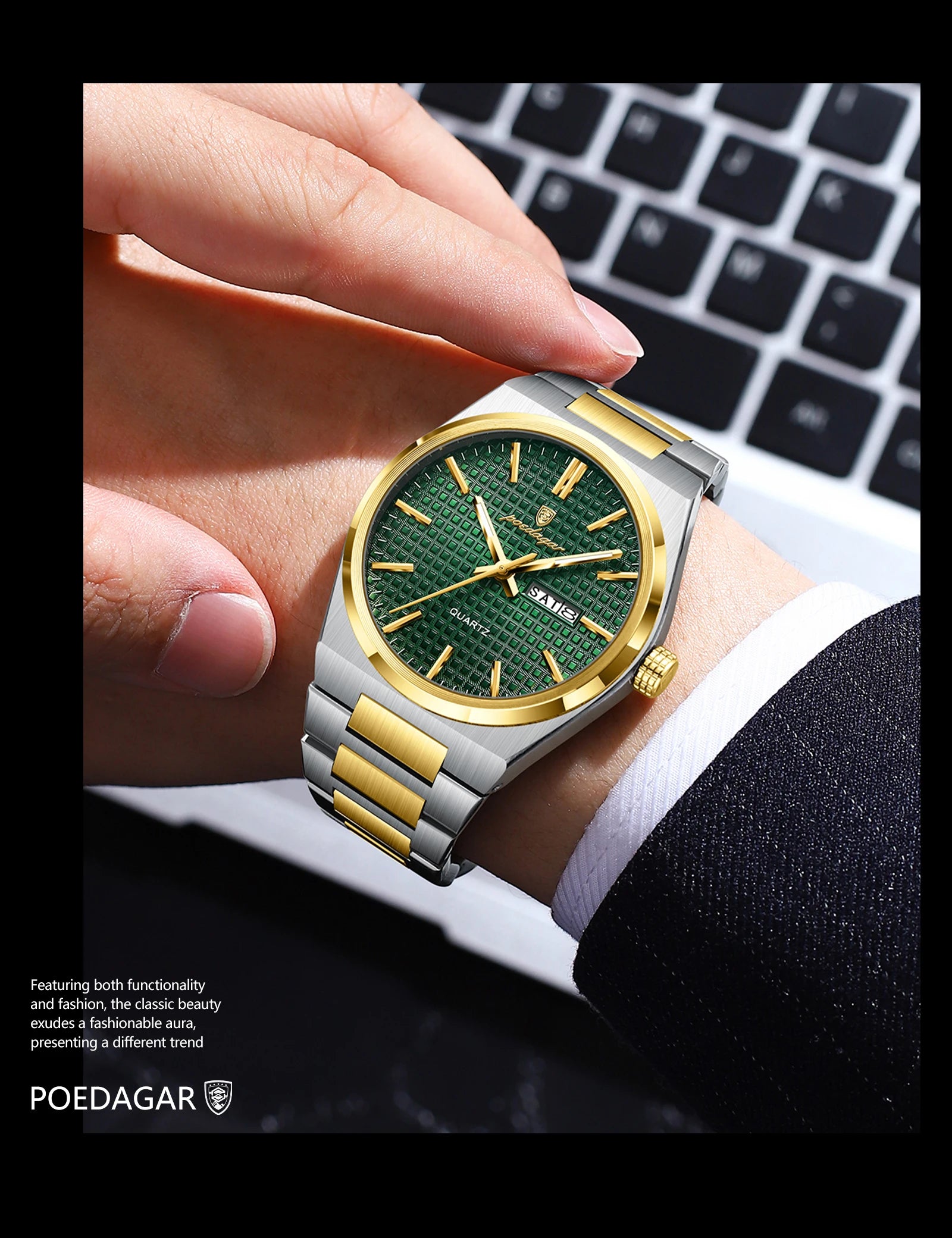 S-Art Luxury Men Watch SILVER Brand Watch