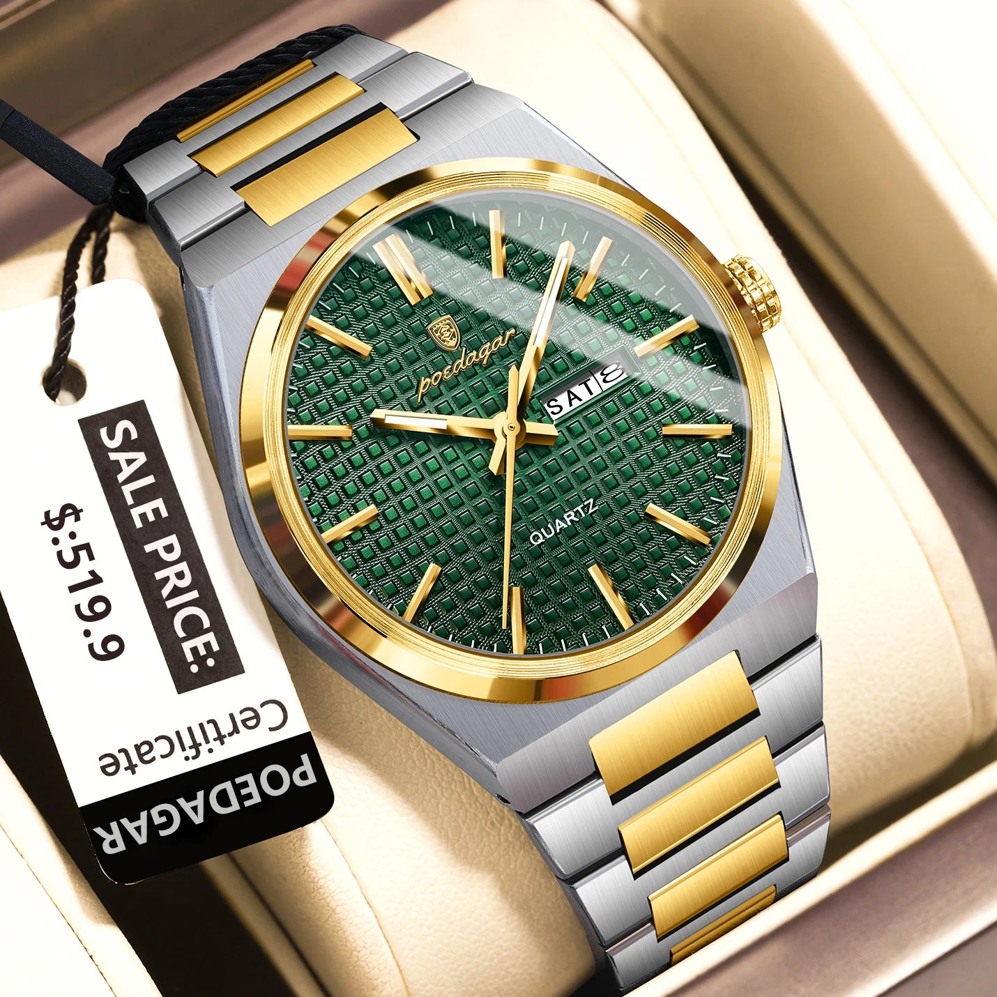 S-Art Luxury Men Watch SILVER Brand Watch