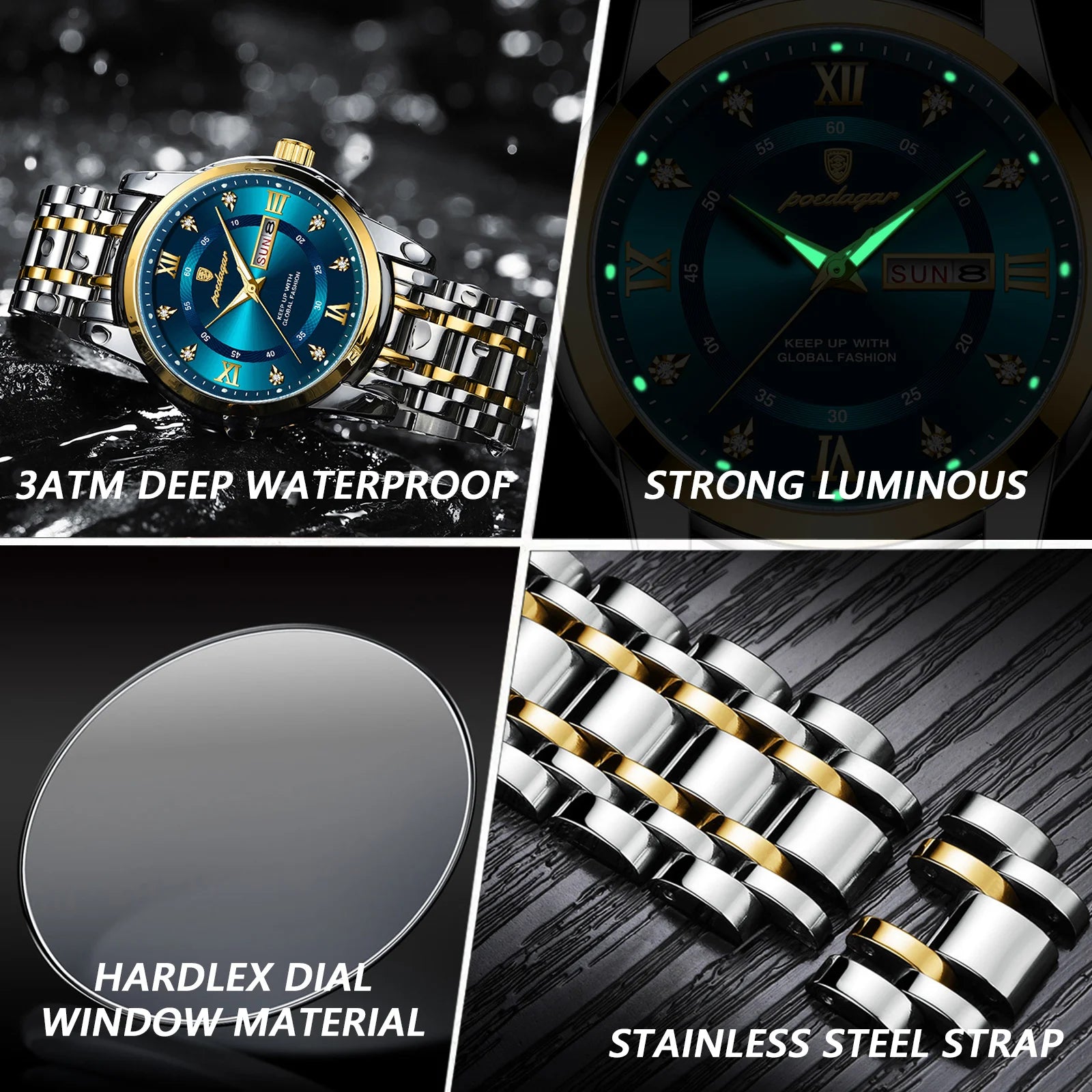 S-Luxury Watch Stainless Steel SILVER Brand Watch