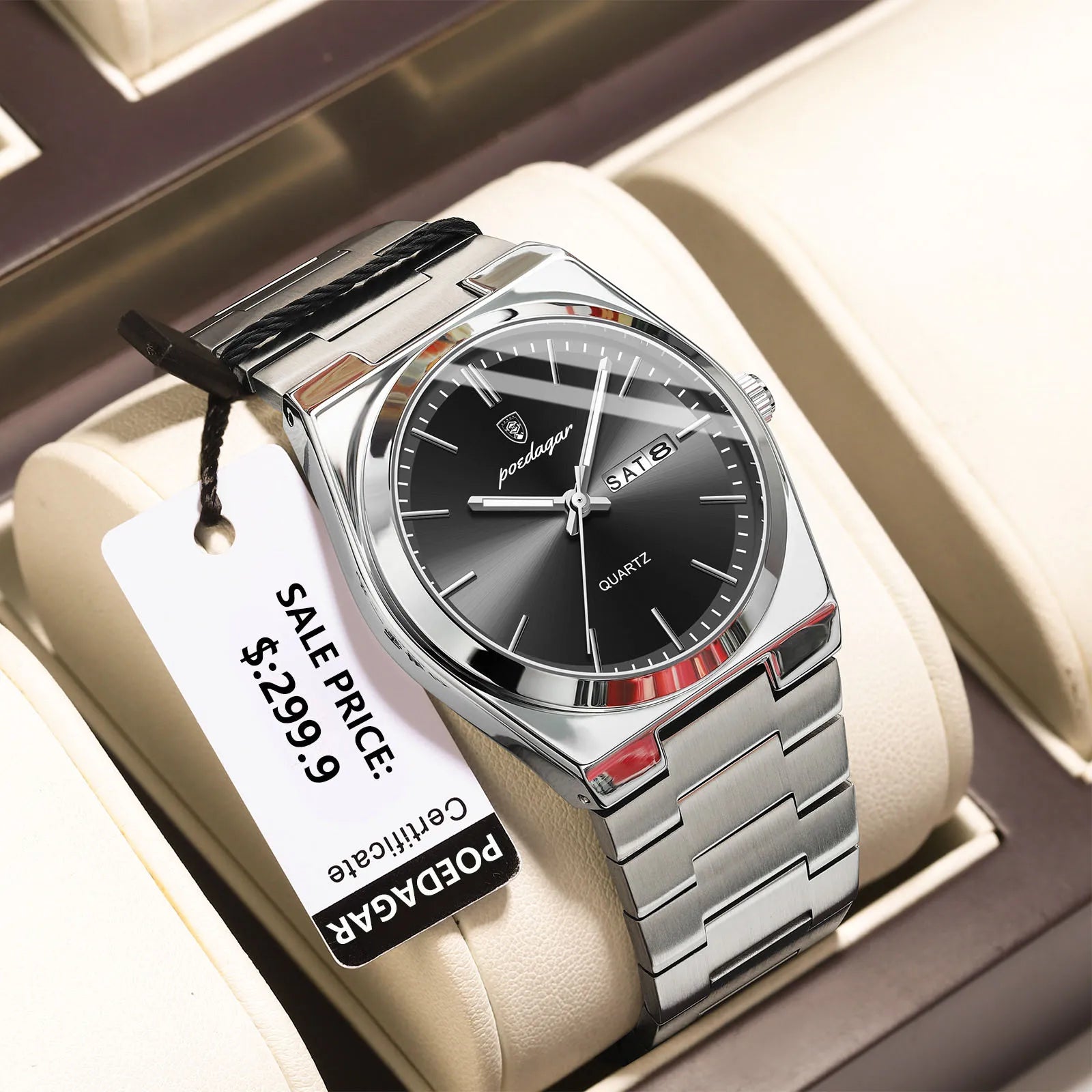 S-Steel Watch Luxo SILVER Brand Watch