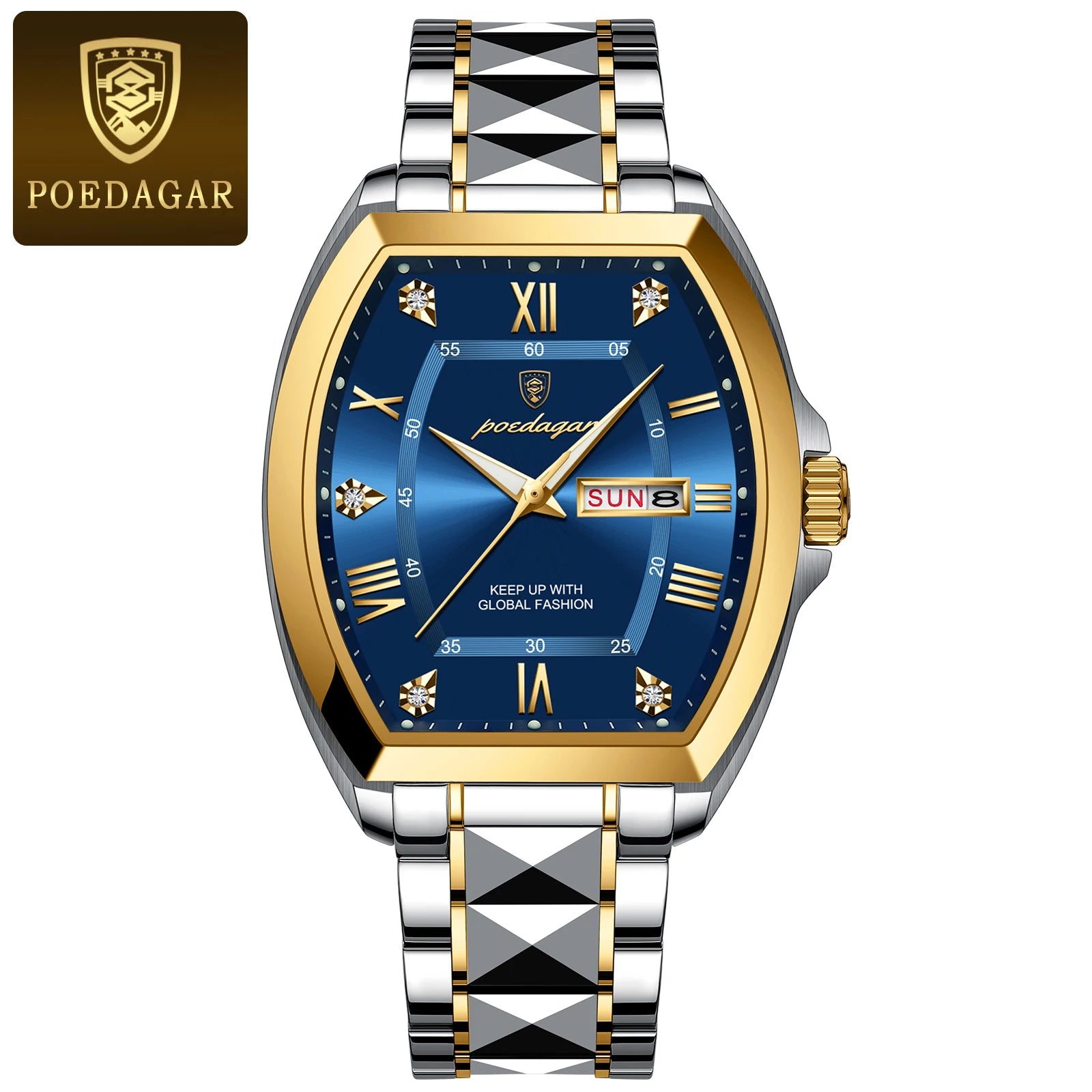 Ox-Roman Luxury Watch Steel SILVER Brand Watch