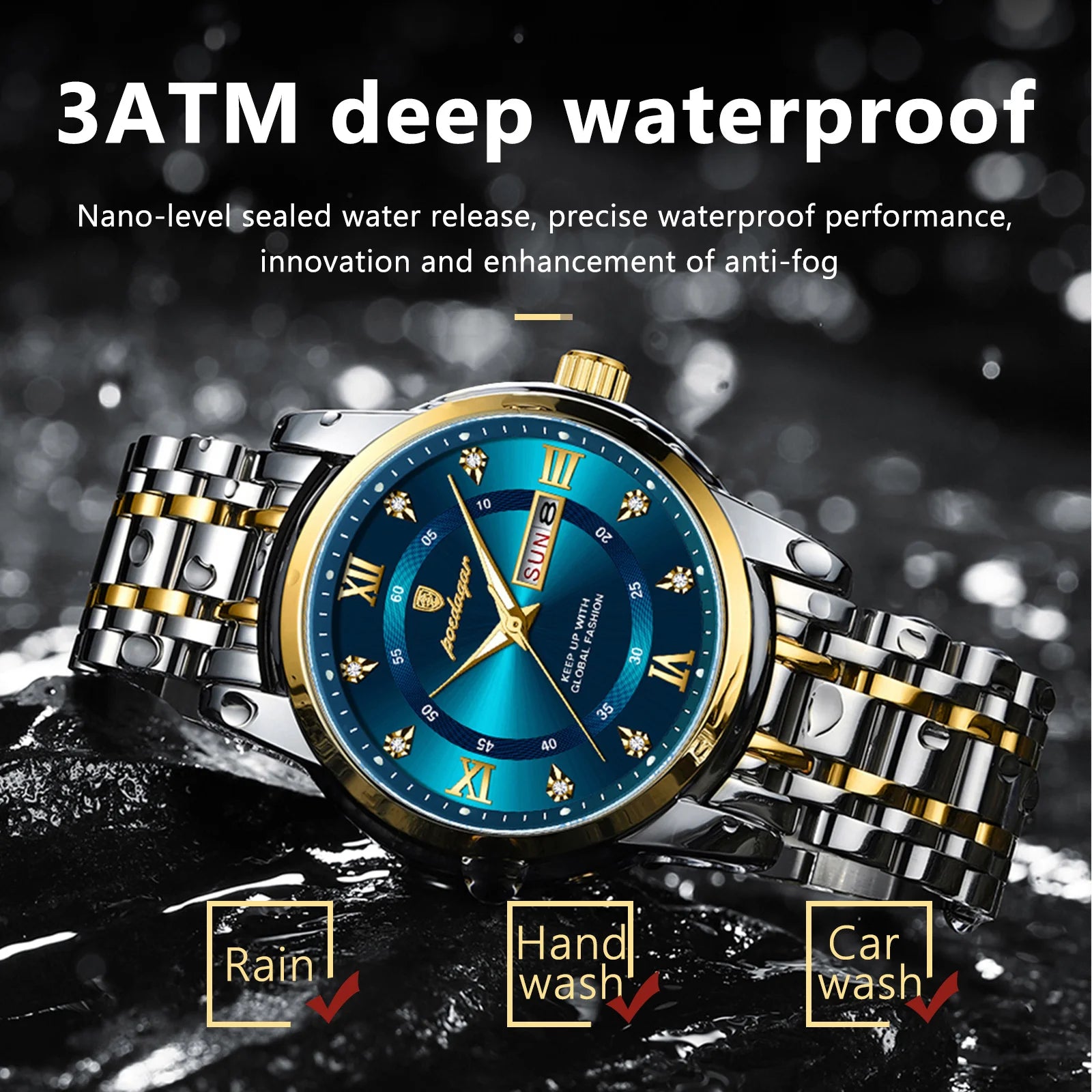 S-Luxury Watch Stainless Steel SILVER Brand Watch
