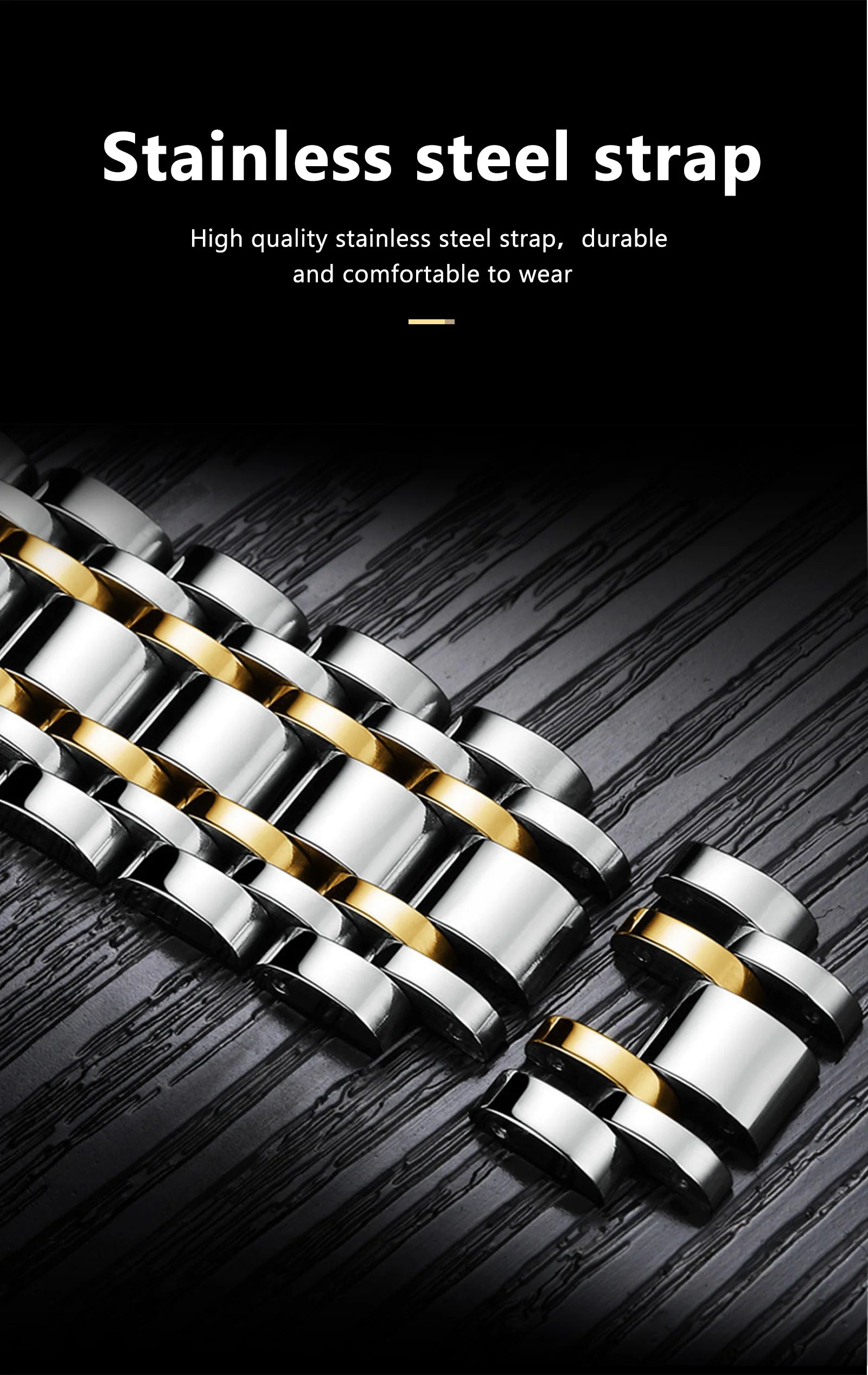S-Luxury Watch Stainless Steel SILVER Brand Watch
