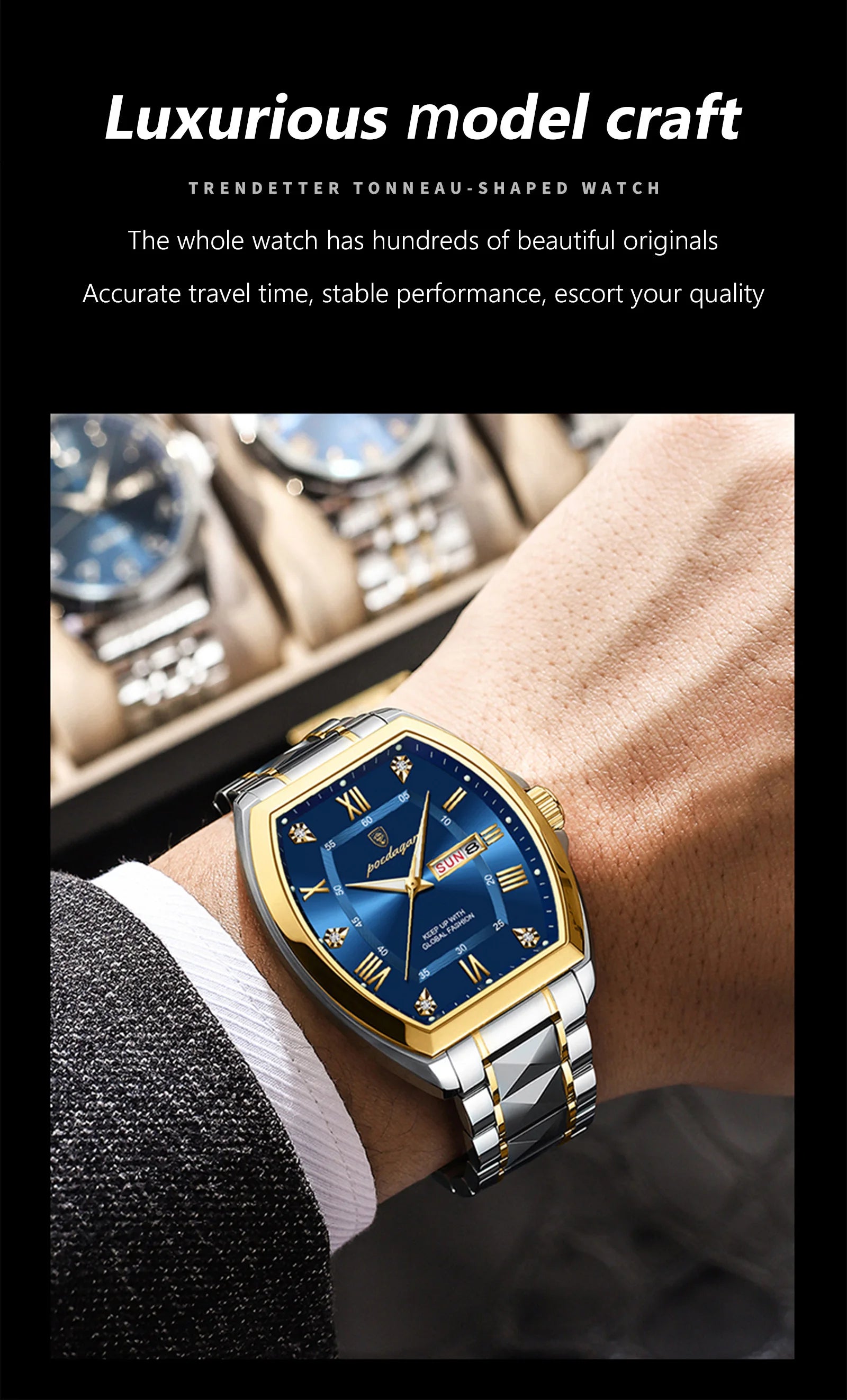 Ox-Roman Luxury Watch  Steel SILVER Brand Watch