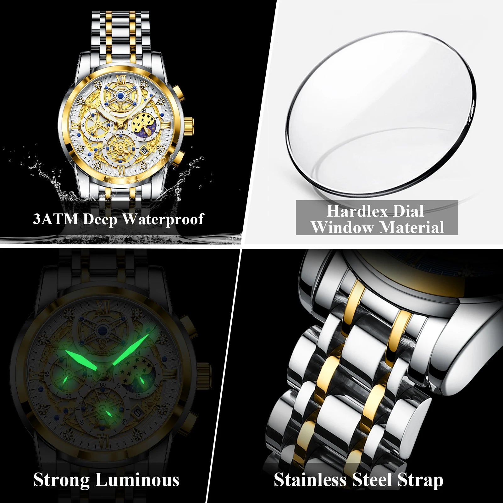 S-Stamine Luxury Watch SILVER Brand Watch