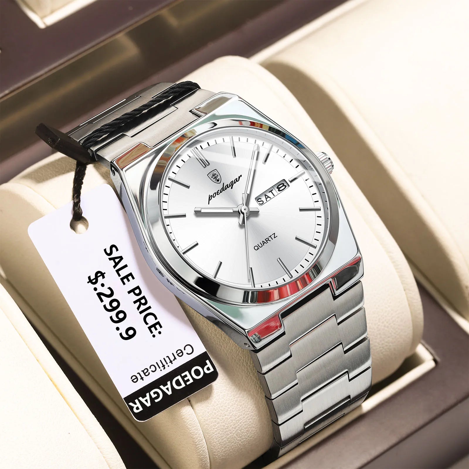 S-Steel Watch Luxo SILVER Brand Watch