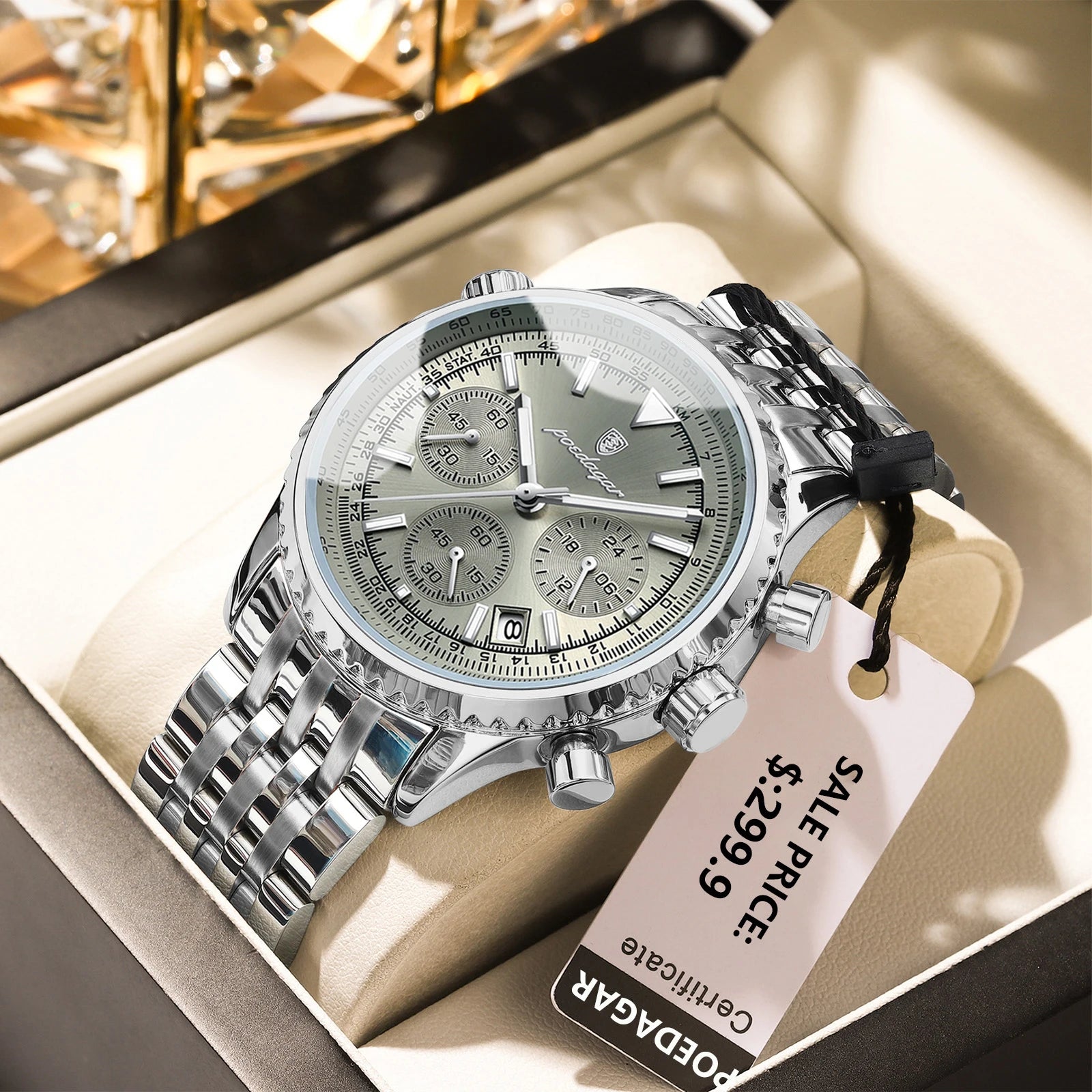 Dagar Watch Luxury SILVER Brand Watch