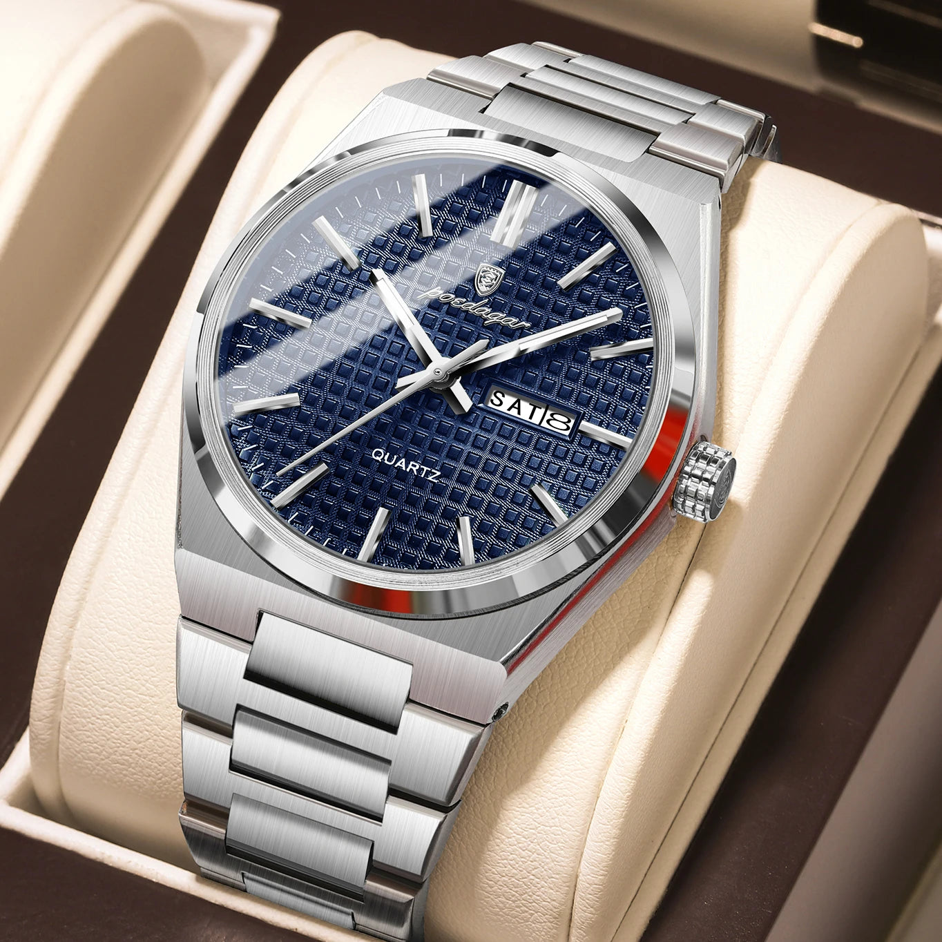 S-Art Luxury Men Watch SILVER Brand Watch