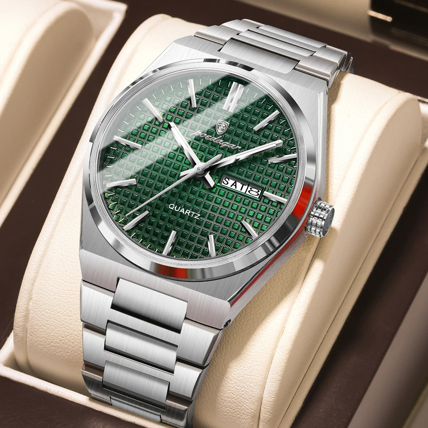S-Art Luxury Men Watch SILVER Brand Watch