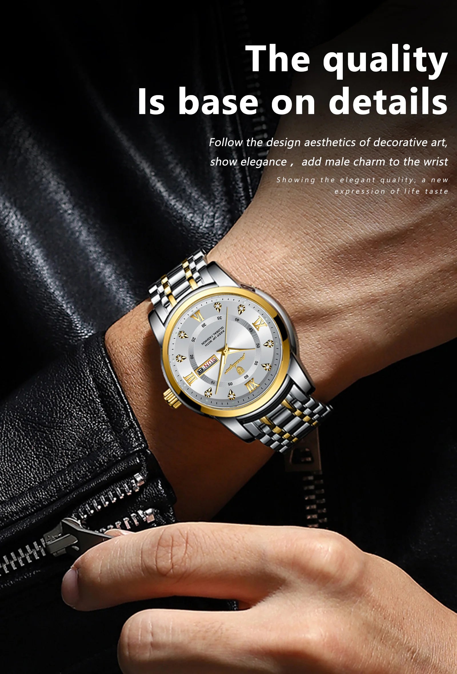 S-Luxury Watch Stainless Steel SILVER Brand Watch