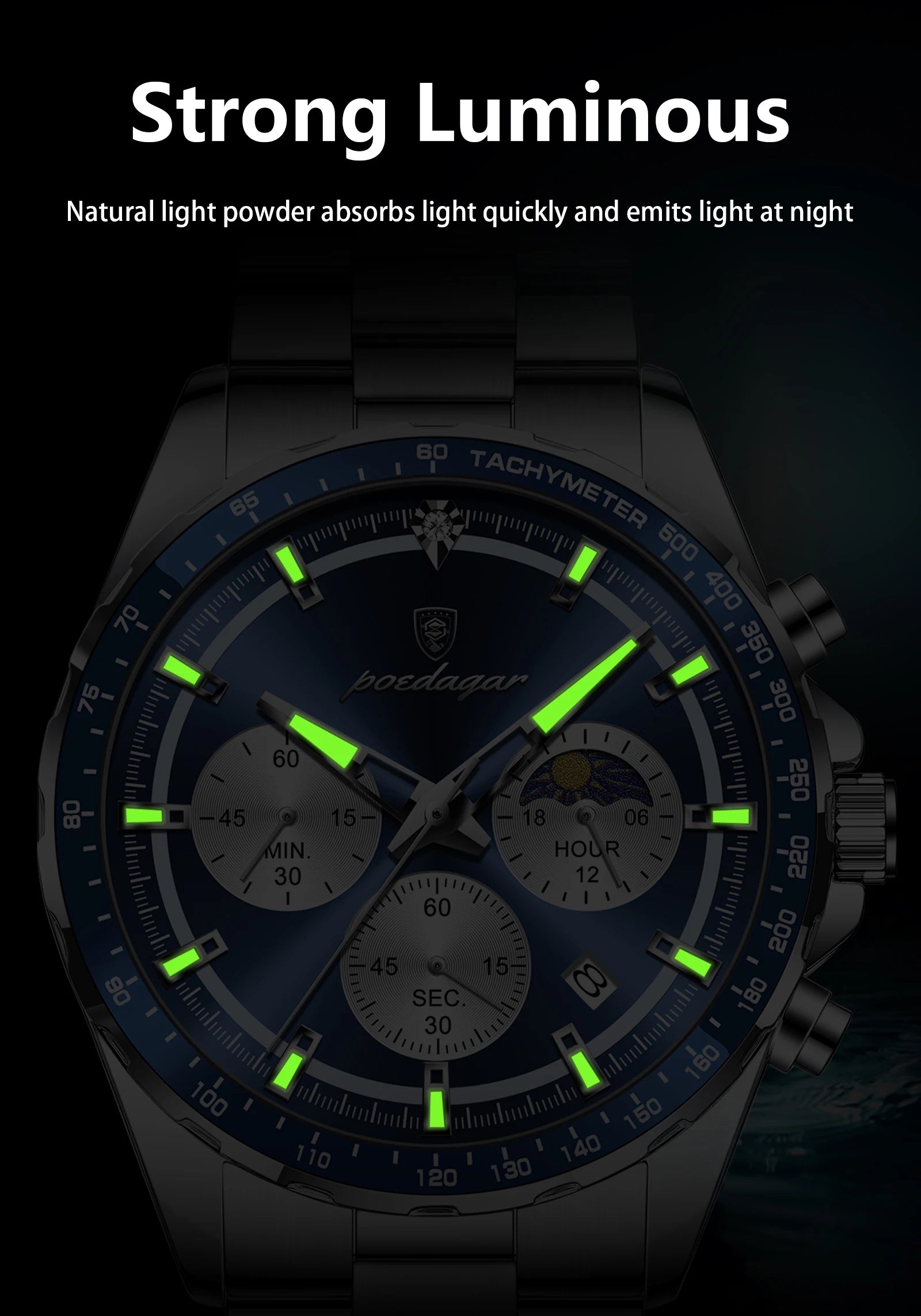 S-Dagar Luxury Sport Watch SILVER Brand Watch