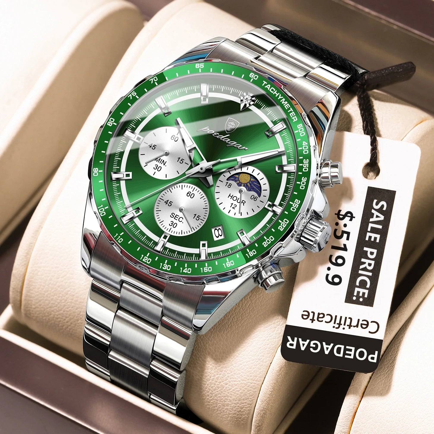 S-Dagar Luxury Sport Watch SILVER Brand Watch