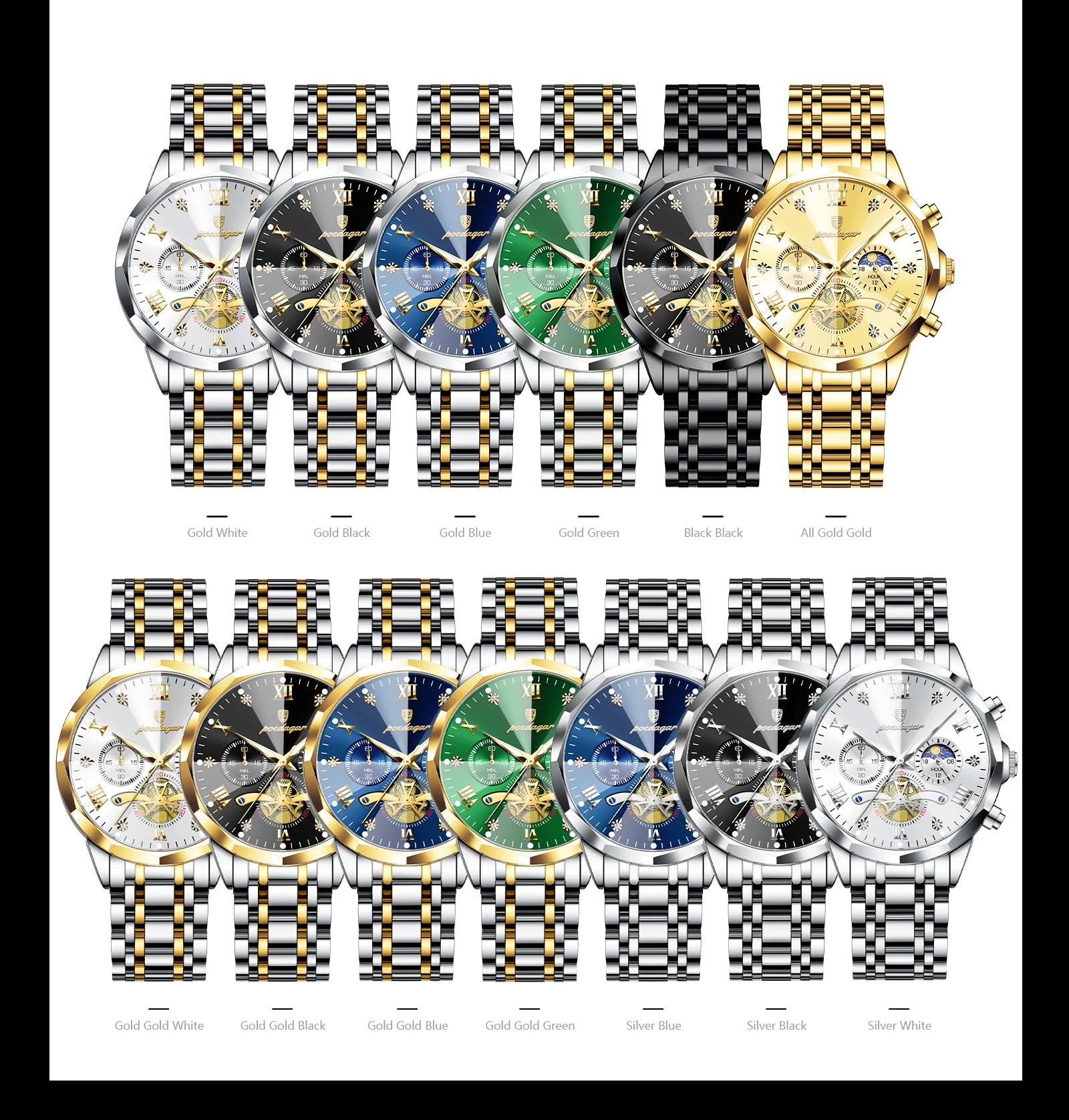 S-Legitimus Luxury Men Watch SILVER Brand Watch