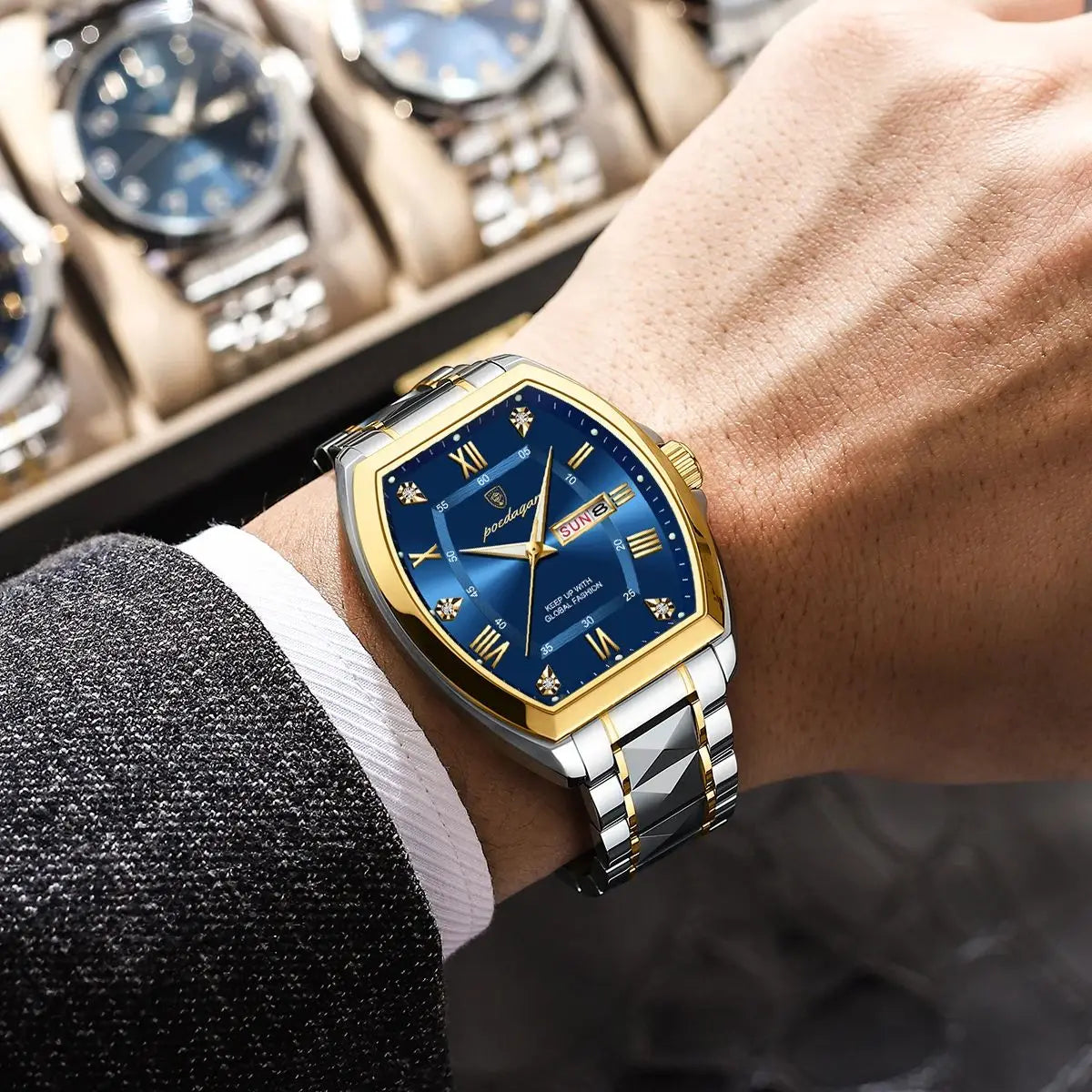 Ox-Roman Luxury Watch Steel SILVER Brand Watch