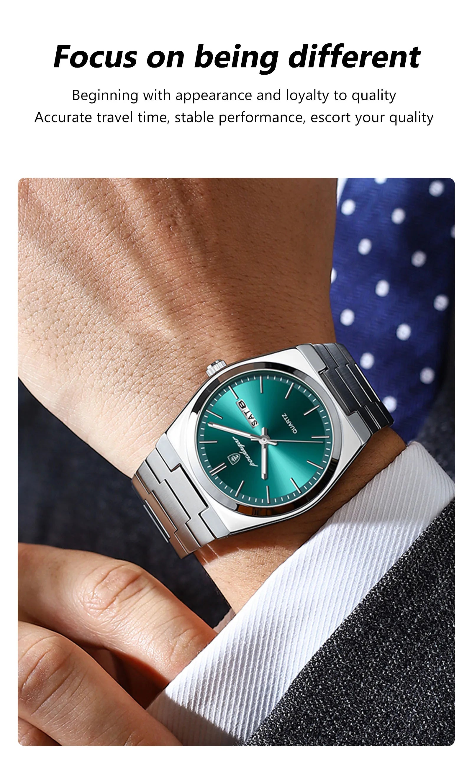 S-Steel Watch Luxo SILVER Brand Watch