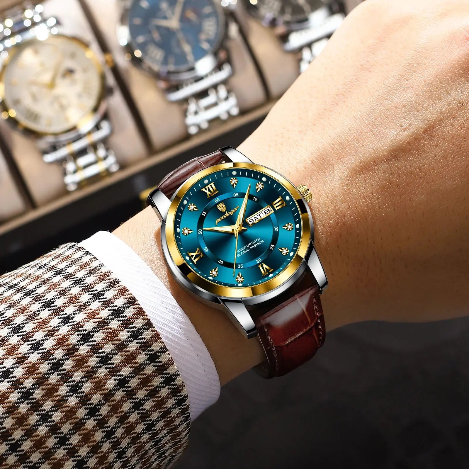 S-Rich Luxury Business Men Watch SILVER Brand Watch