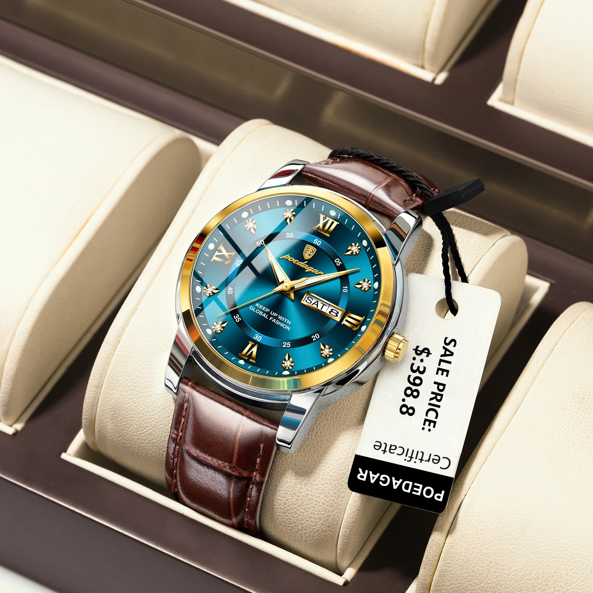 S-Rich Luxury Business Men Watch SILVER Brand Watch