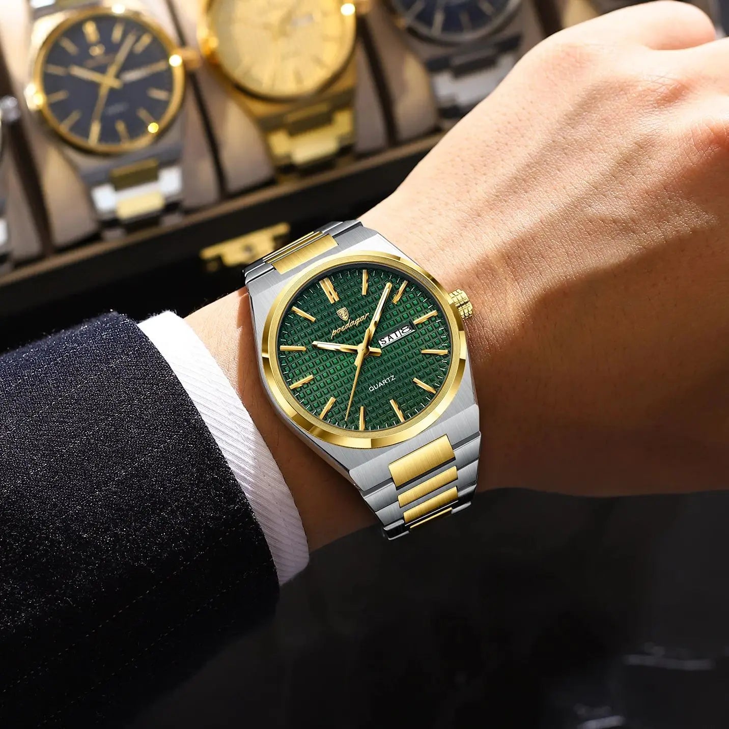 S-Art Luxury Men Watch SILVER Brand Watch