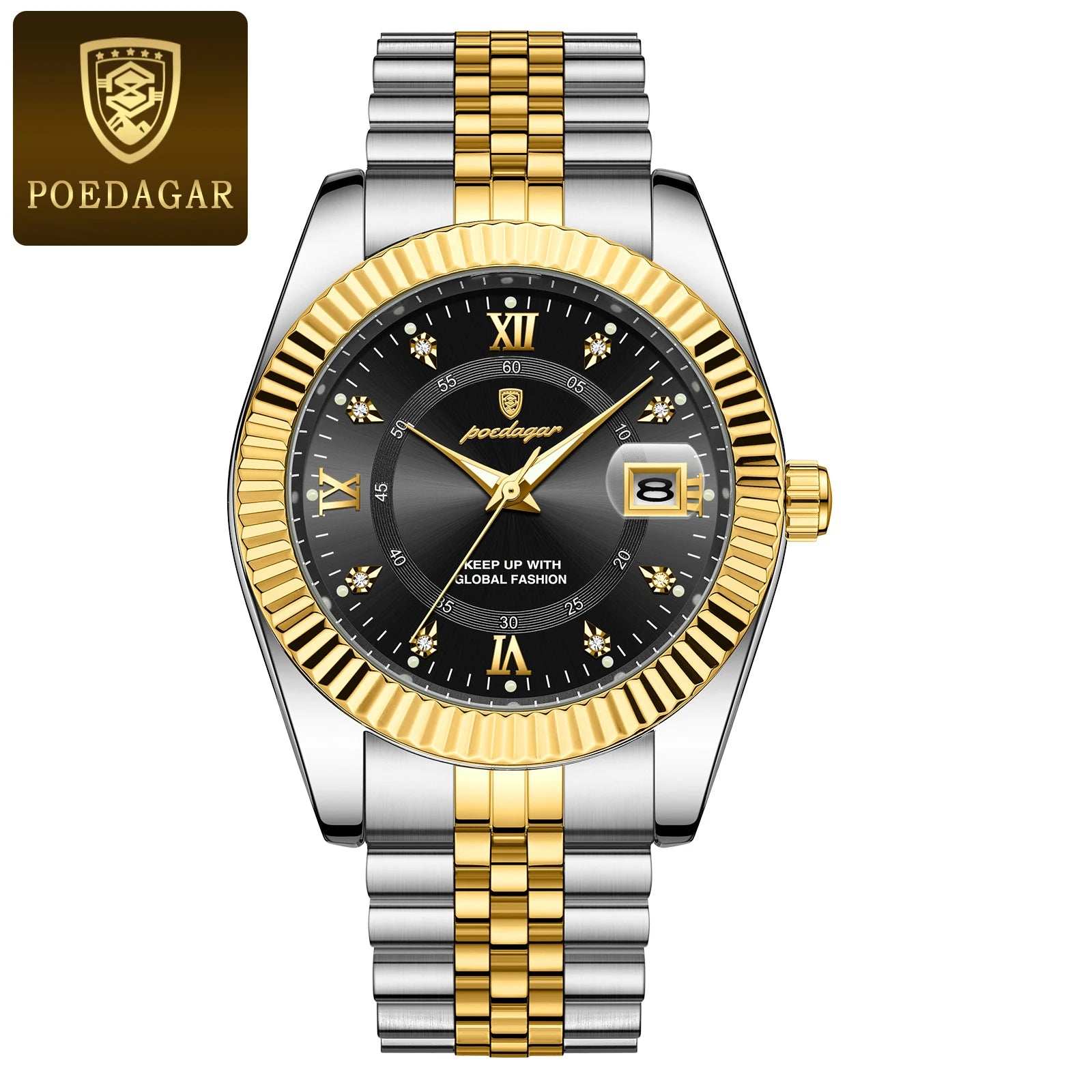 S-Lin Luxury Gold Quartz SILVER Brand Watch