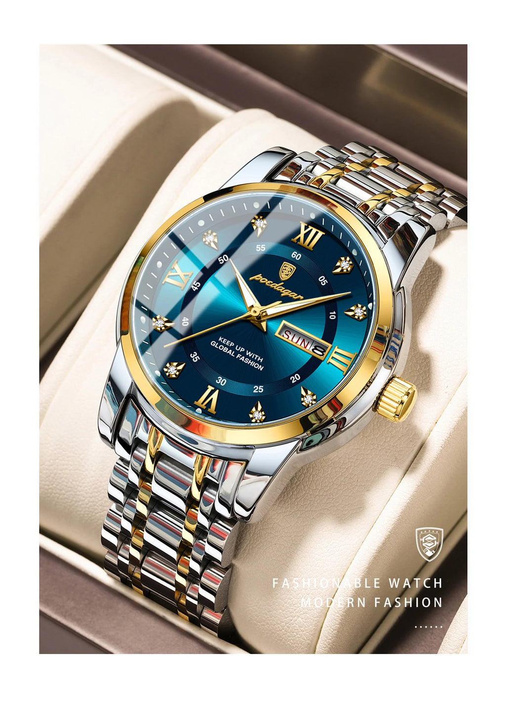 S-Luxury Watch Stainless Steel SILVER Brand Watch