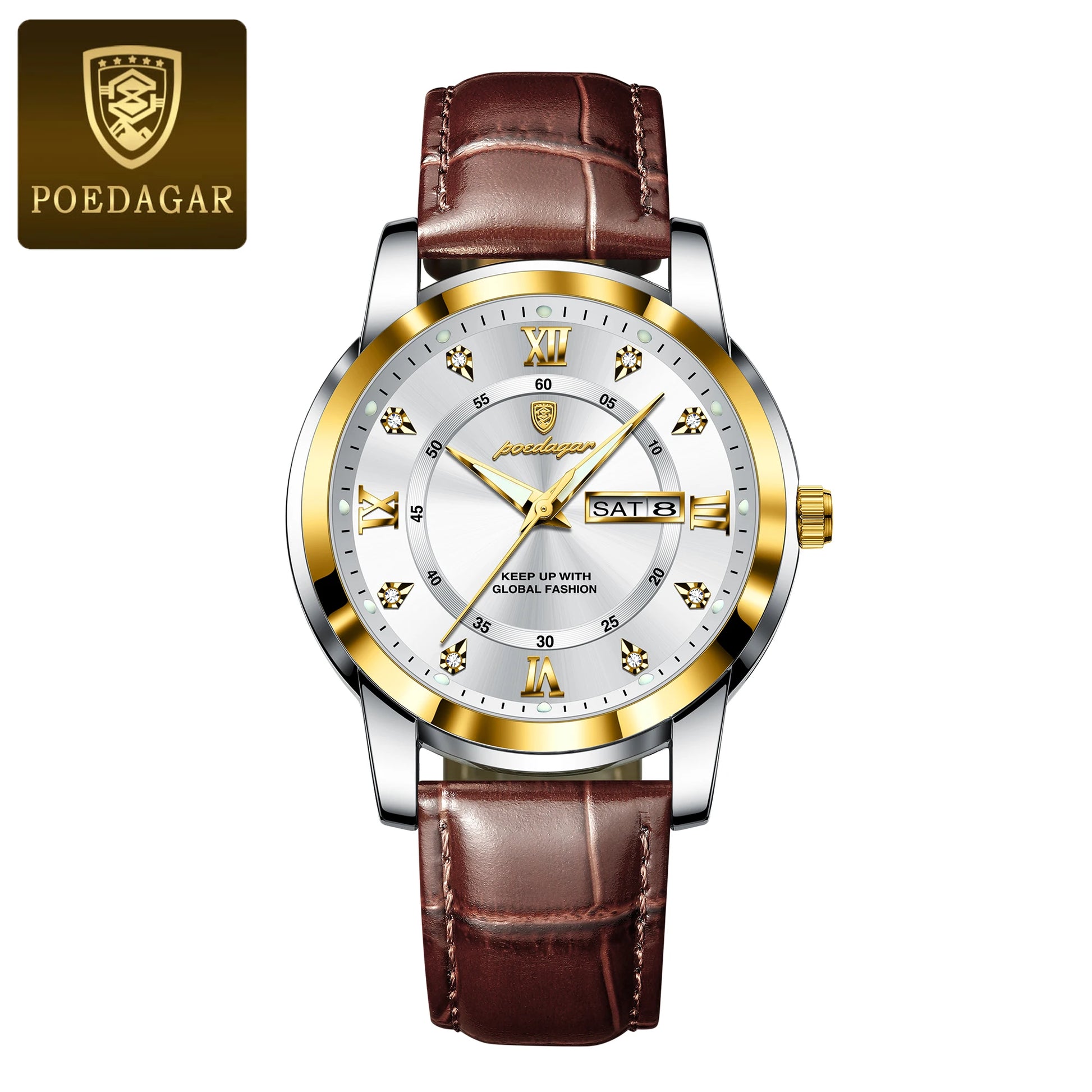 S-Rich Luxury Business Men Watch SILVER Brand Watch