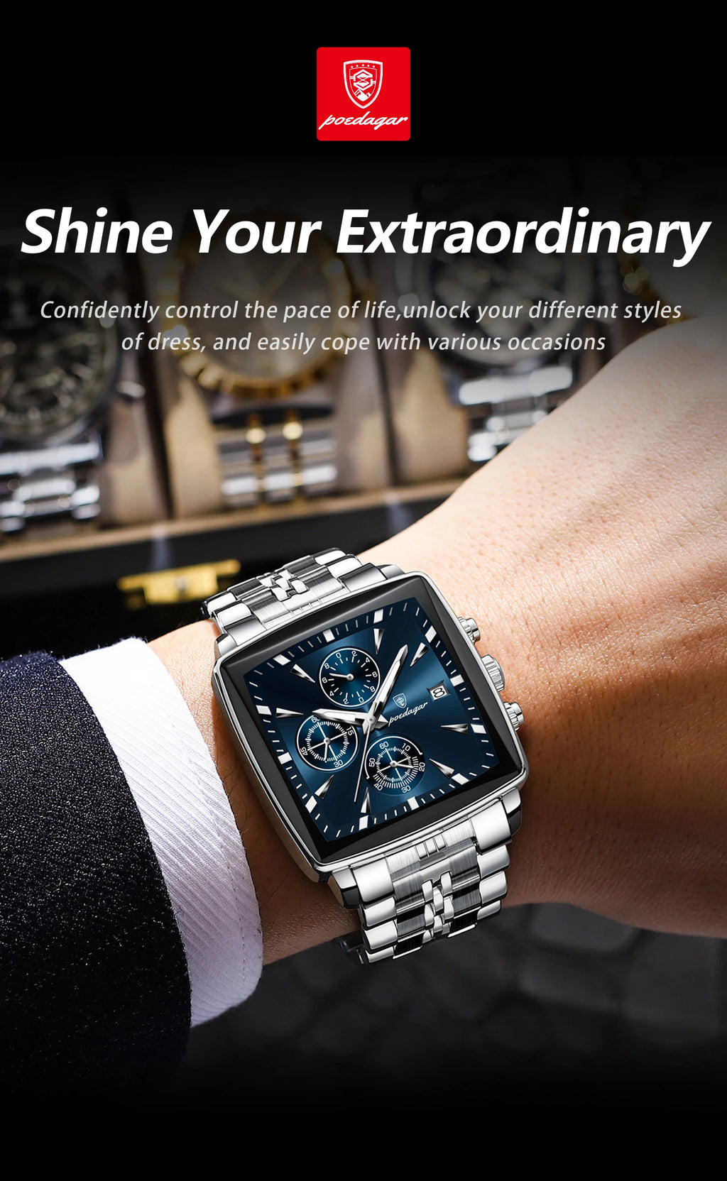 Xsquare Watch Luxury SILVER Brand Watch