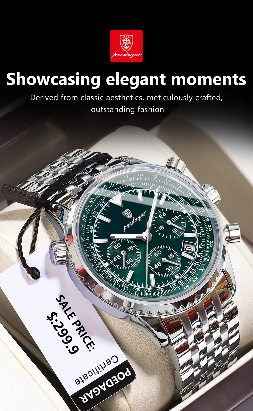 Dagar Watch Luxury SILVER Brand Watch