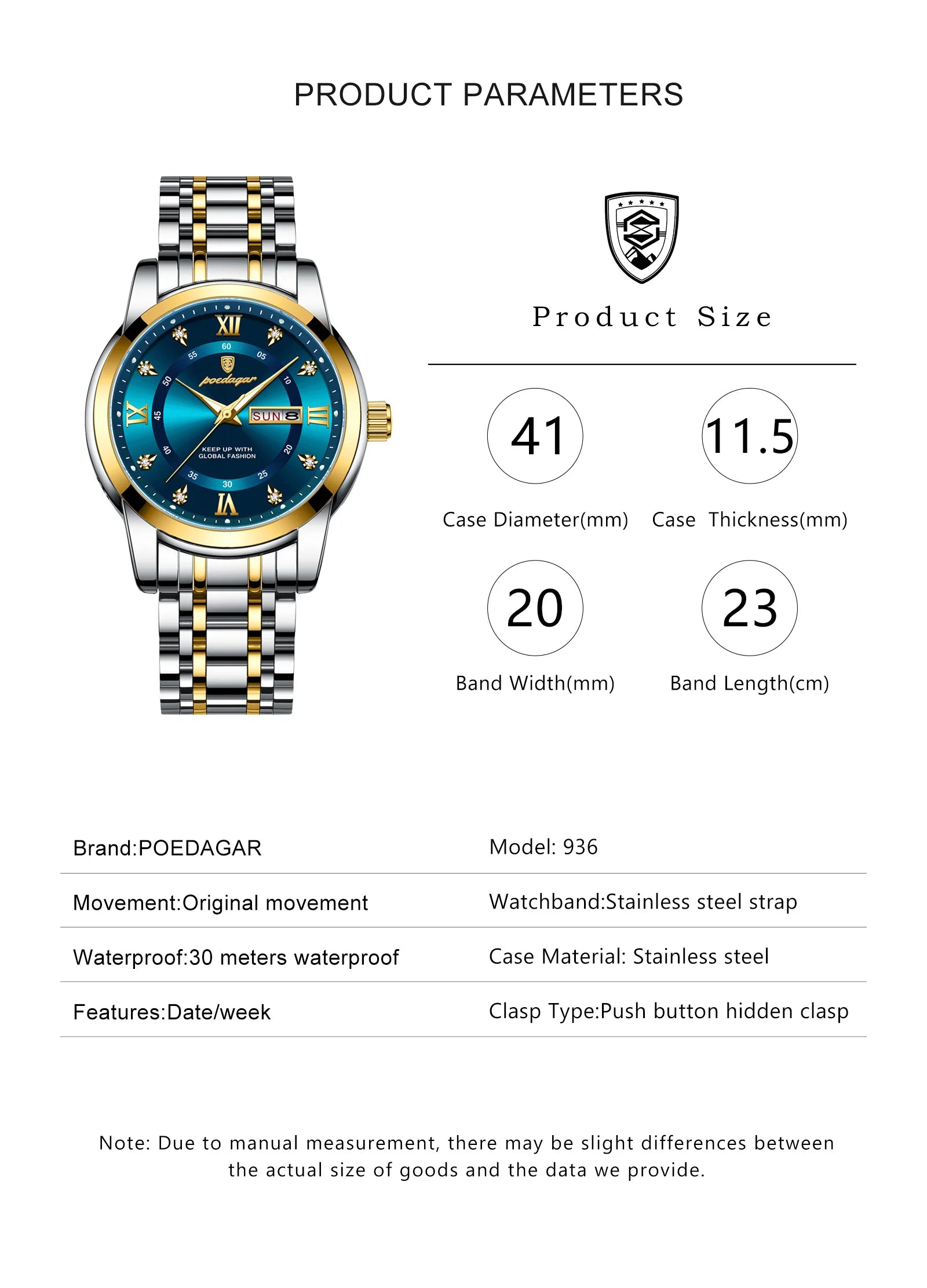 S-Luxury Watch Stainless Steel SILVER Brand Watch