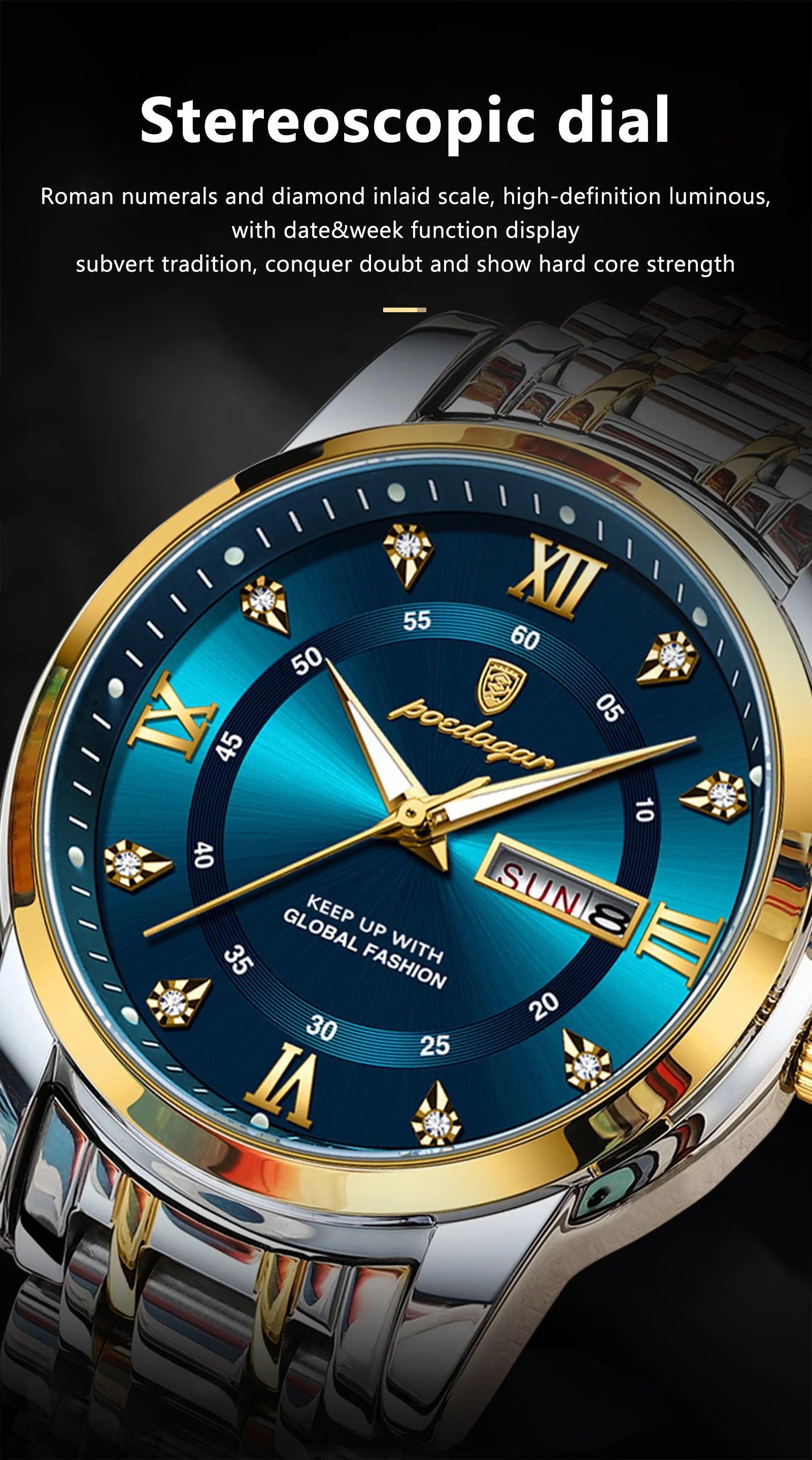 S-Luxury Watch Stainless Steel SILVER Brand Watch