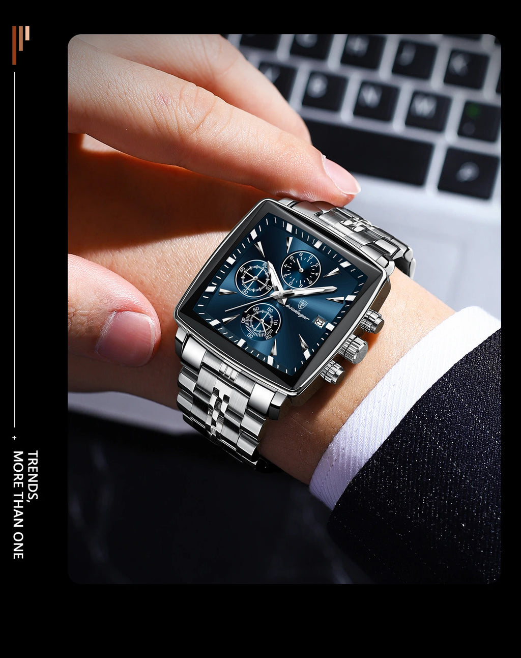 Xsquare Watch Luxury SILVER Brand Watch