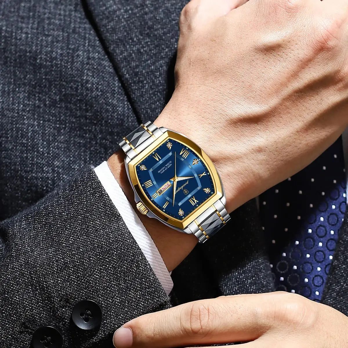 Ox-Roman Luxury Watch  Steel SILVER Brand Watch