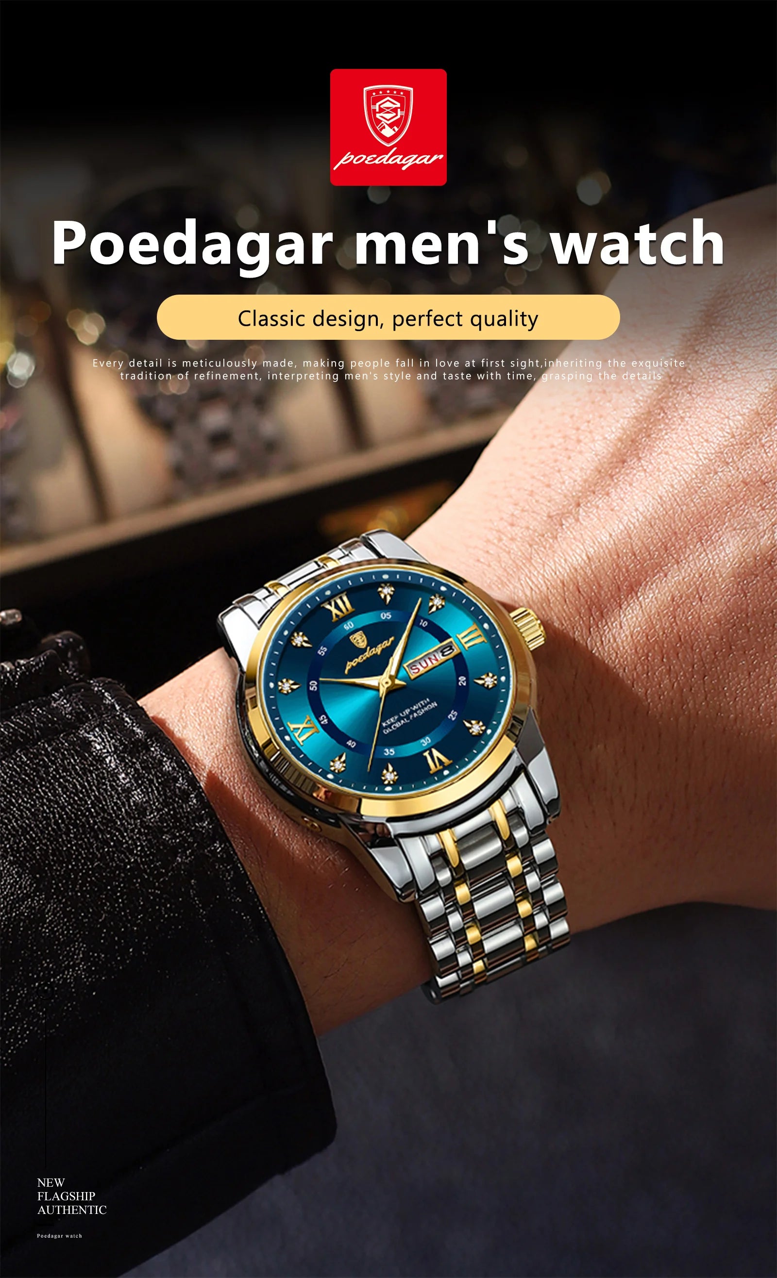 S-Luxury Watch Stainless Steel SILVER Brand Watch