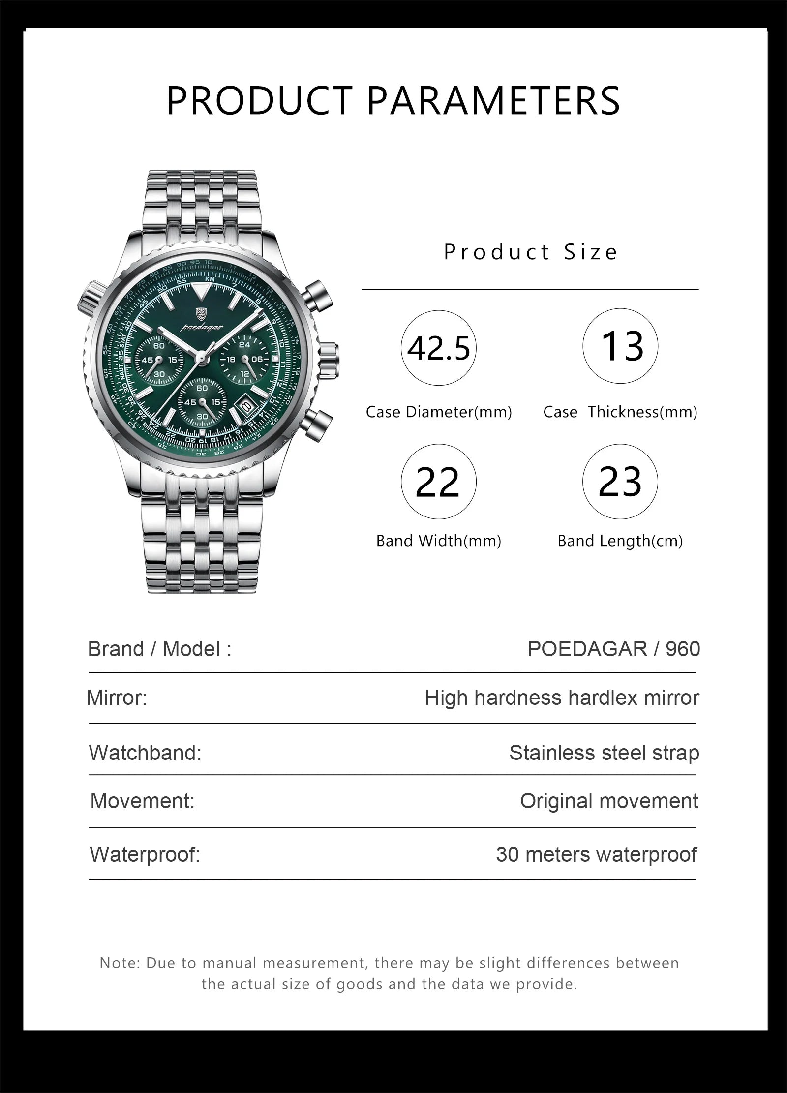 Dagar Watch Luxury SILVER Brand Watch