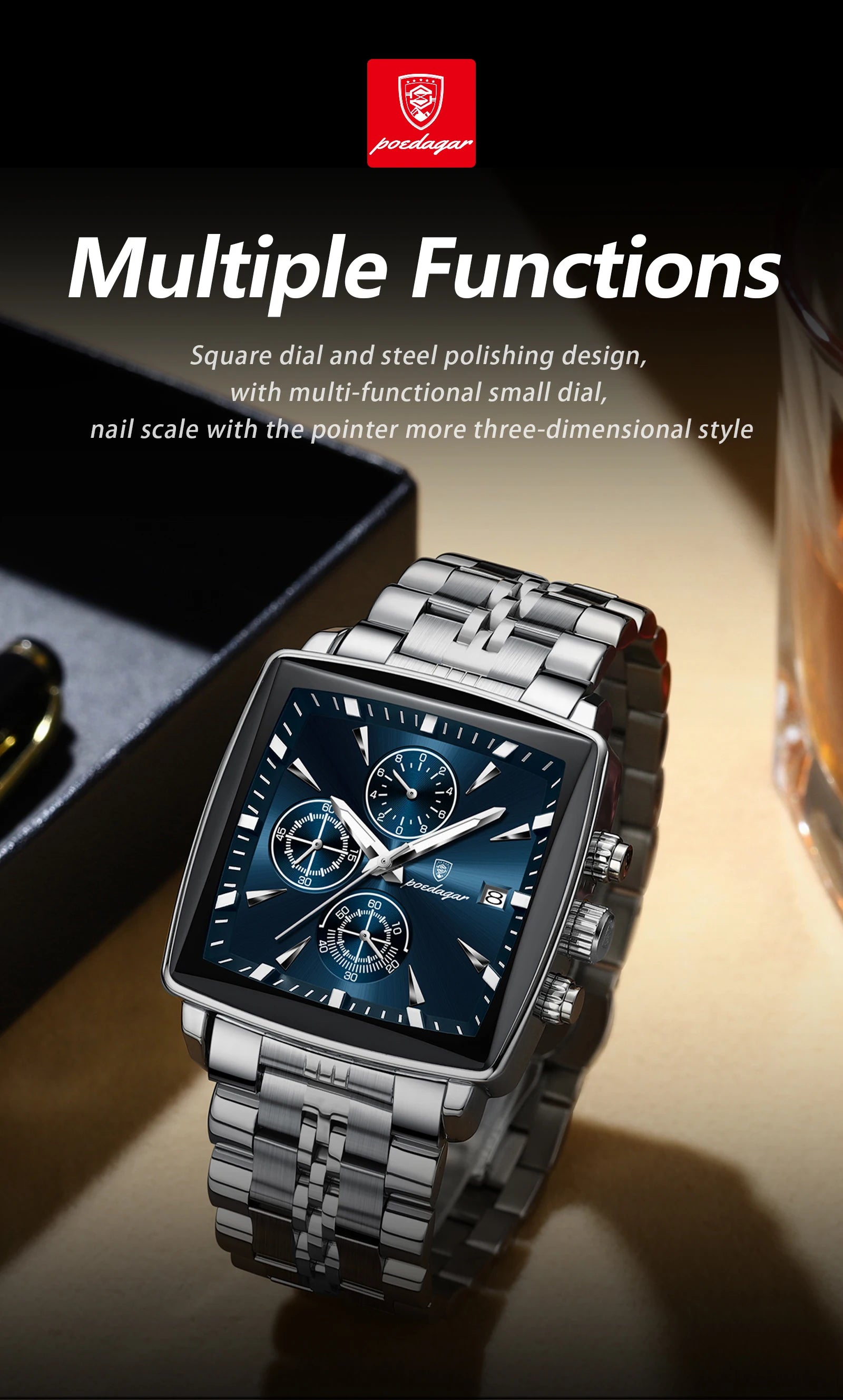 Xsquare Watch Luxury SILVER Brand Watch