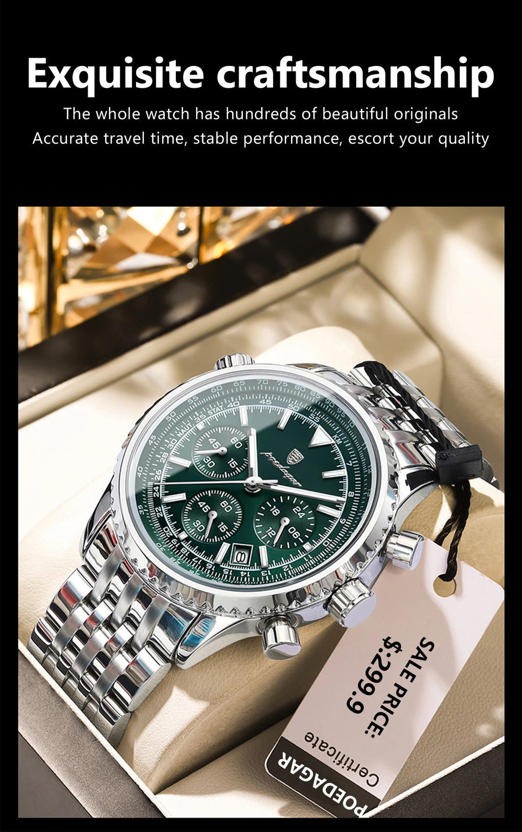 Dagar Watch Luxury SILVER Brand Watch