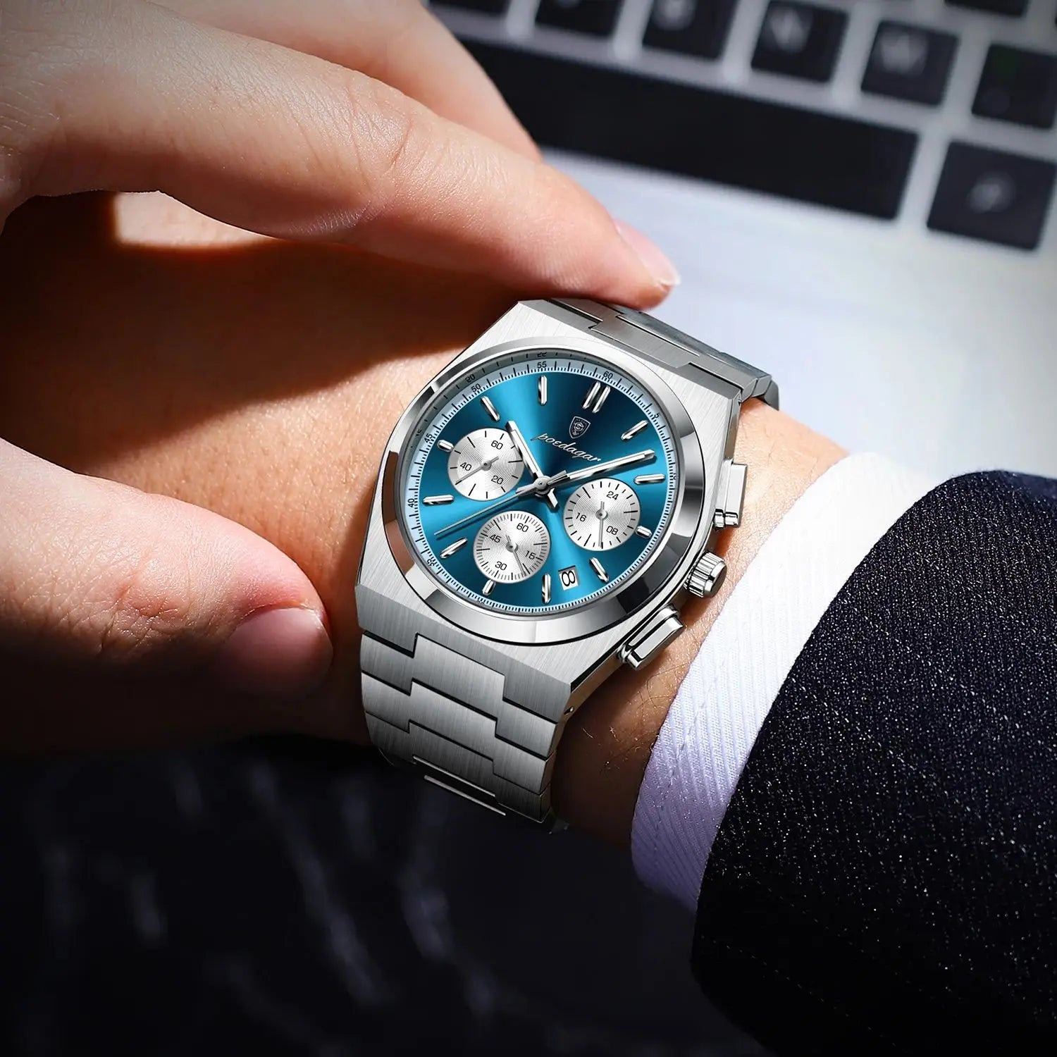 3-Globe Luxury Watch SILVER Brand Watch