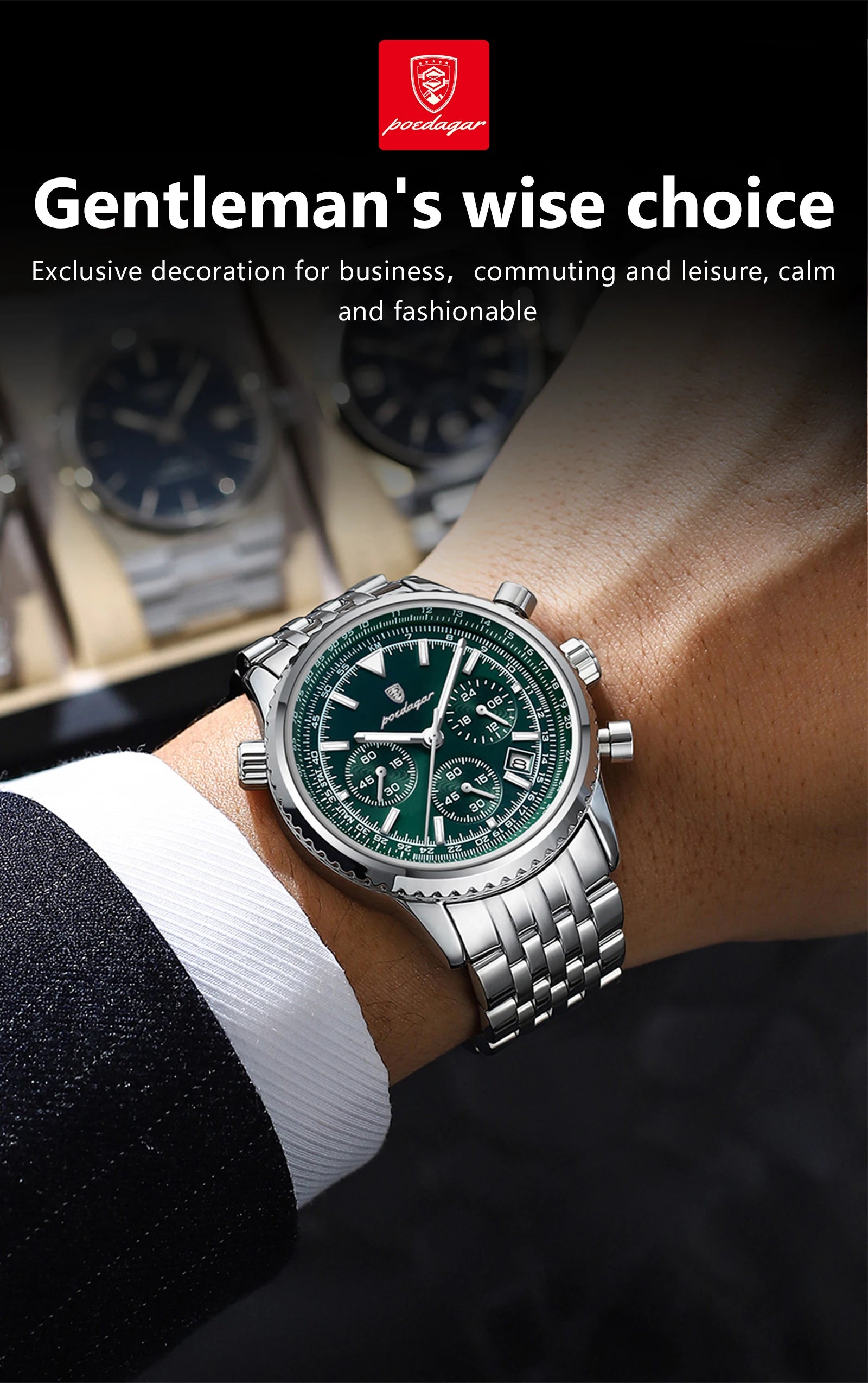 Dagar Watch Luxury SILVER Brand Watch