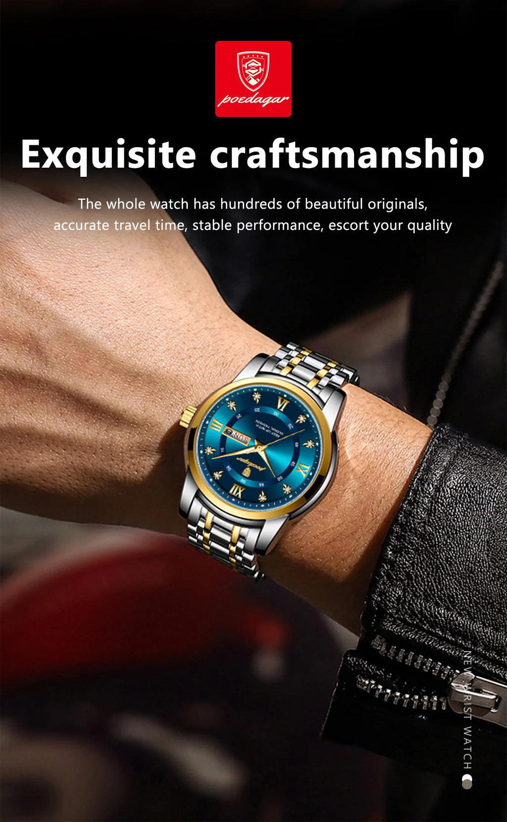 S-Luxury Watch Stainless Steel SILVER Brand Watch